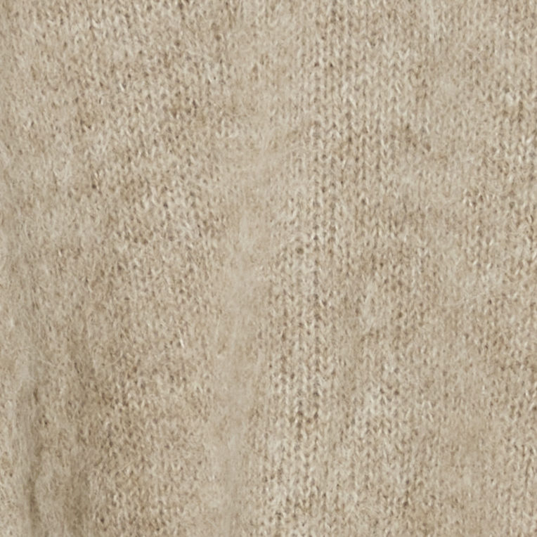 TEXTURED WOOL-ALPACA JUMPER - BEIGE MÉLANGE | COS