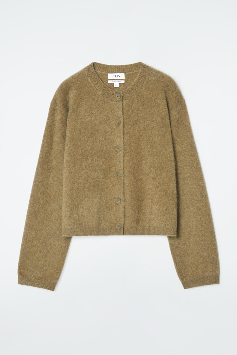 Pure Brushed-Cashmere Cardigan