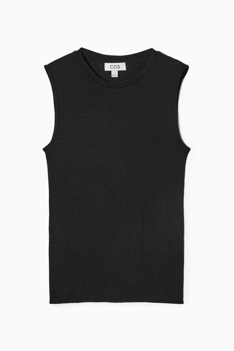 Merino Wool Knitted Tank Top