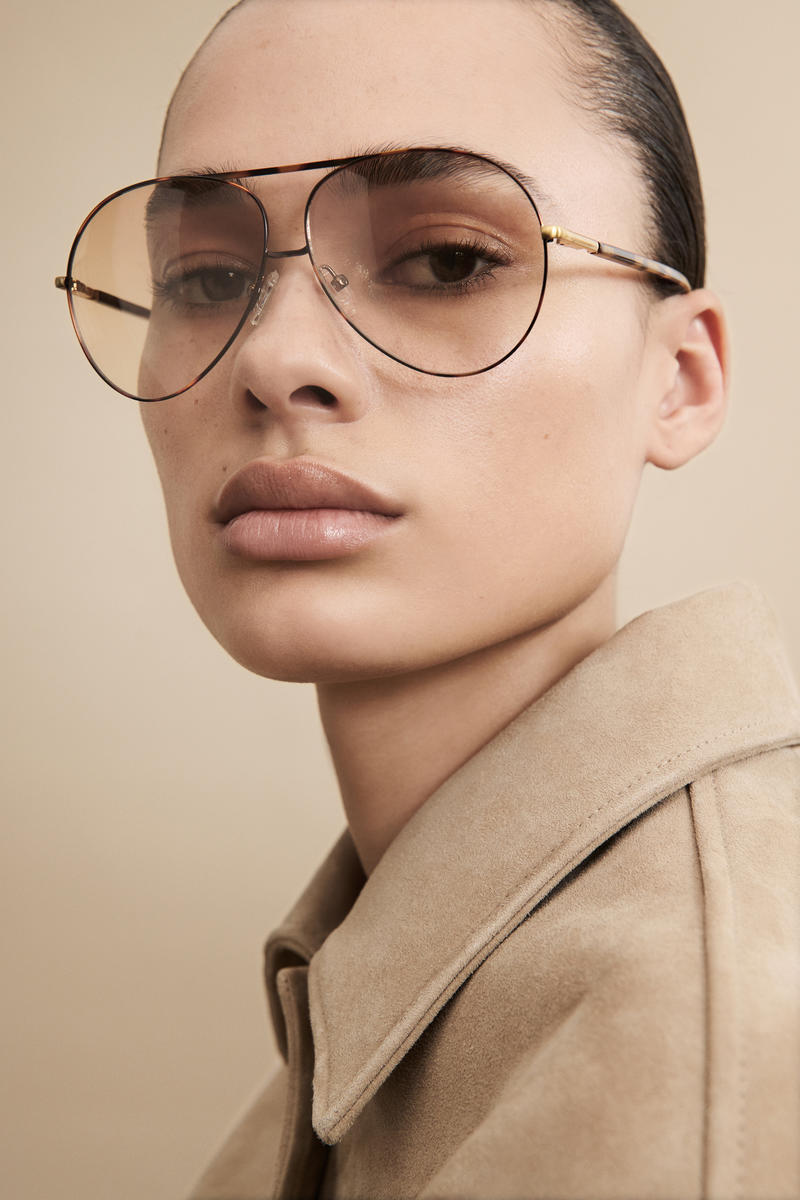 Cos Wire-frame Aviator Sunglasses In Brown