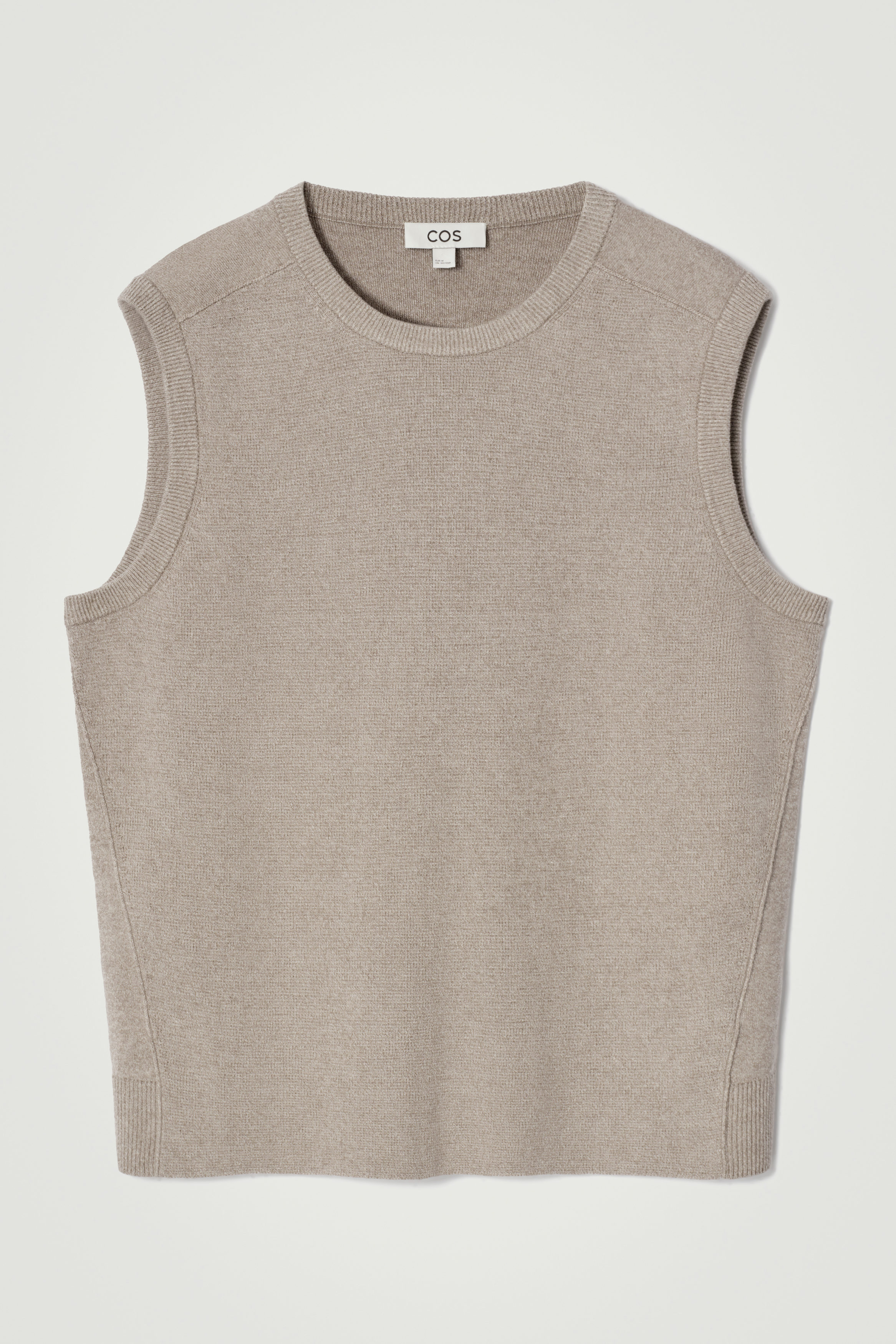 NKNIT linen mix KNIT vest ① NKNIT linen mix KNIT vest ①