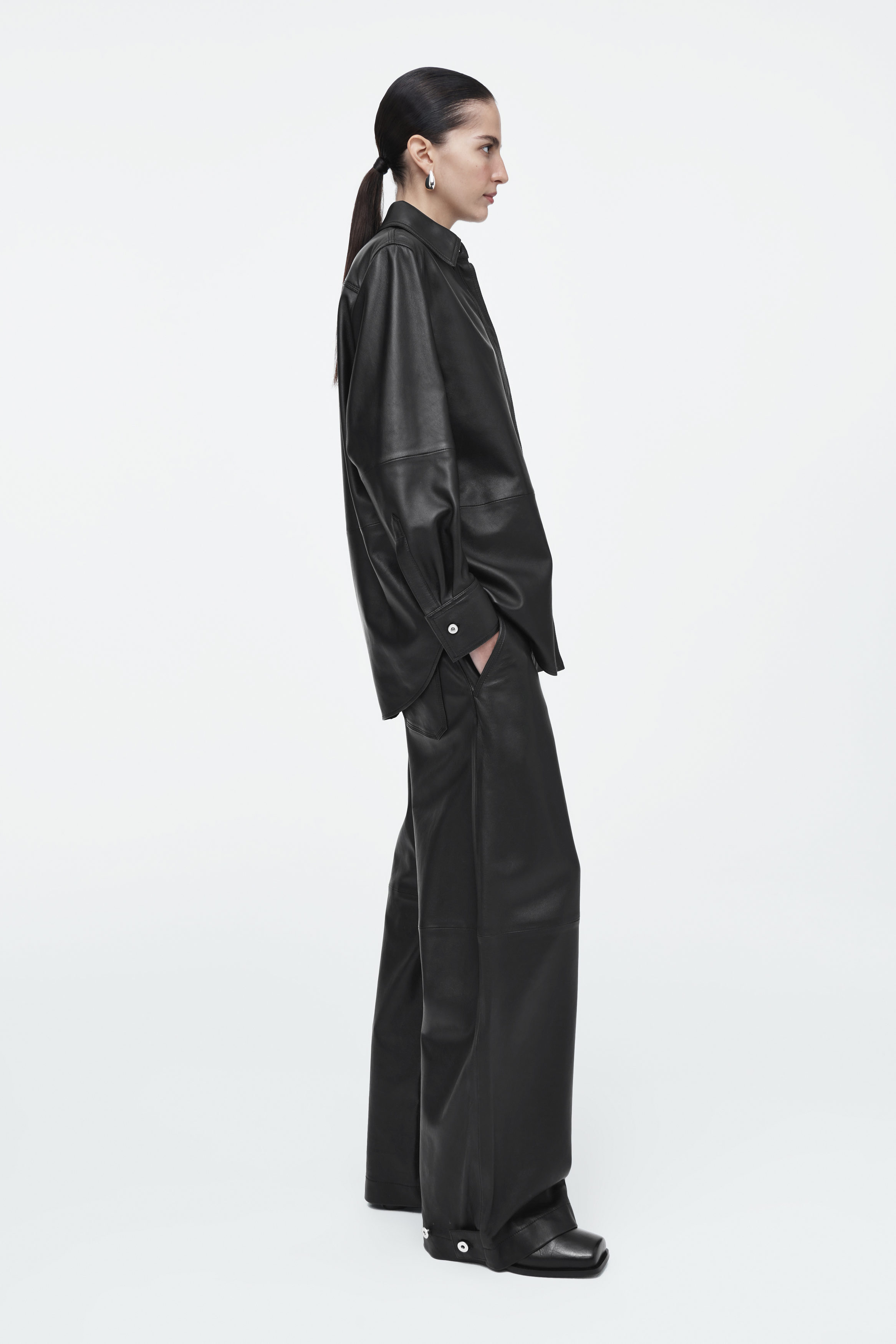 WIRROW -Alpaca Wool Stripe Drawstring Wide Pants- | twelve blog