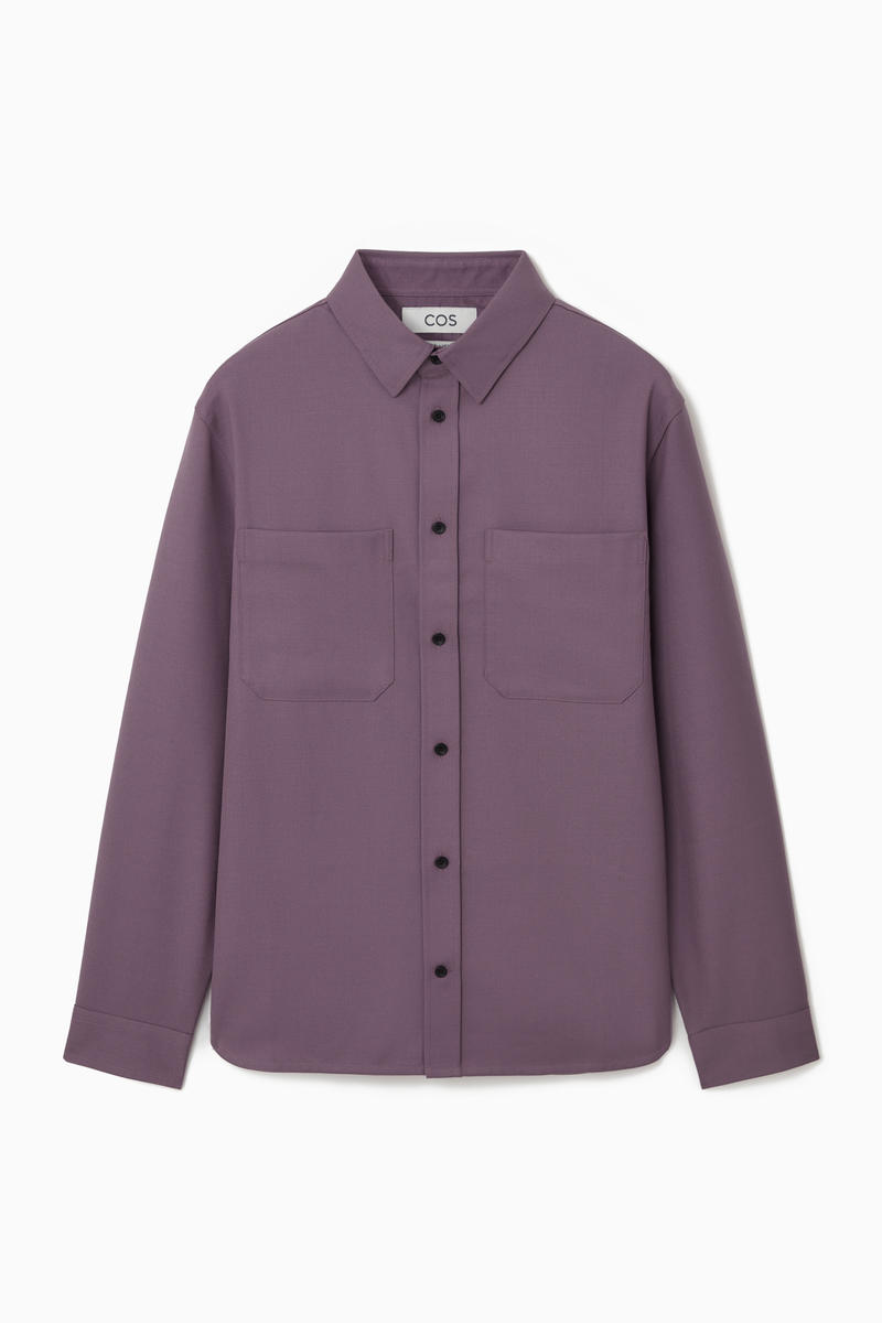 Relaxed Utility Shirt in Purple