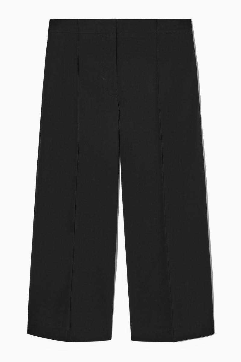 Wide-Leg Tailored Trousers