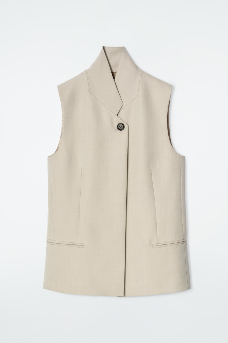 Longline Wool Waistcoat