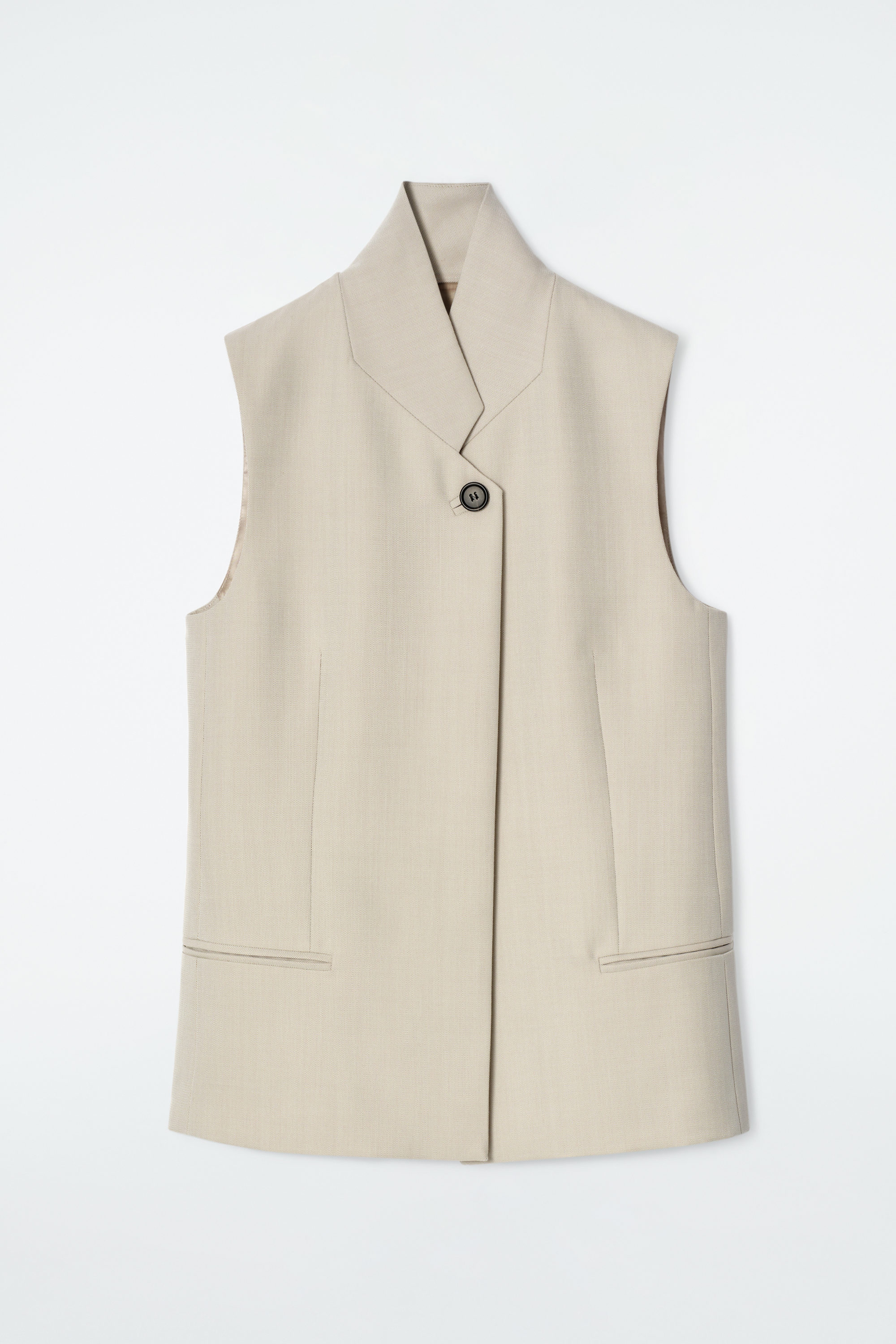 WOOL GABARDINE LONG VEST – THE SHOP YOHJI YAMAMOTO