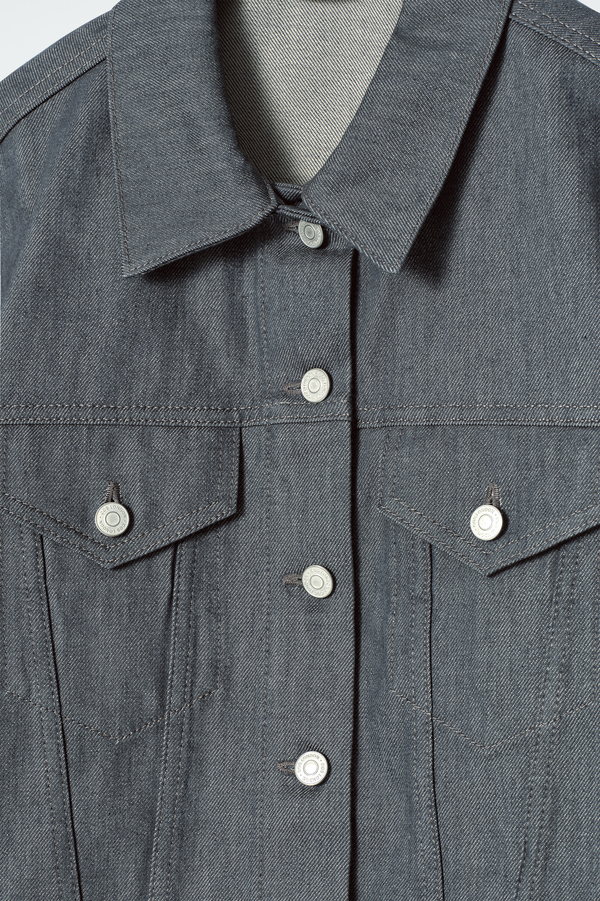 OVERSIZED RAW DENIM JACKET - RAW GRAY | COS US