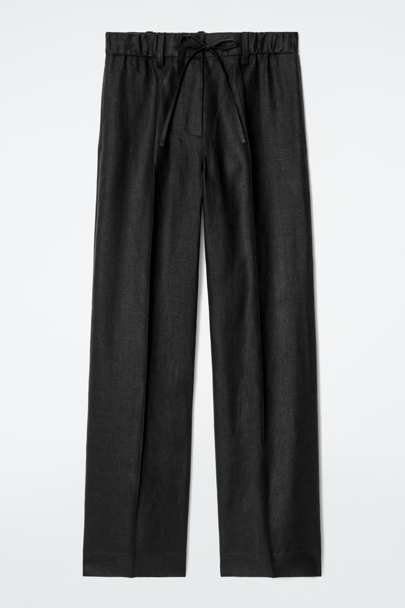 Linen Drawstring Trousers
