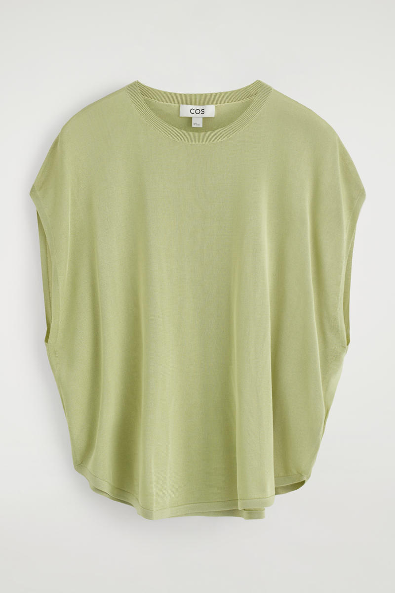 Cos T-shirt En Maille Ourlet Circulaire
