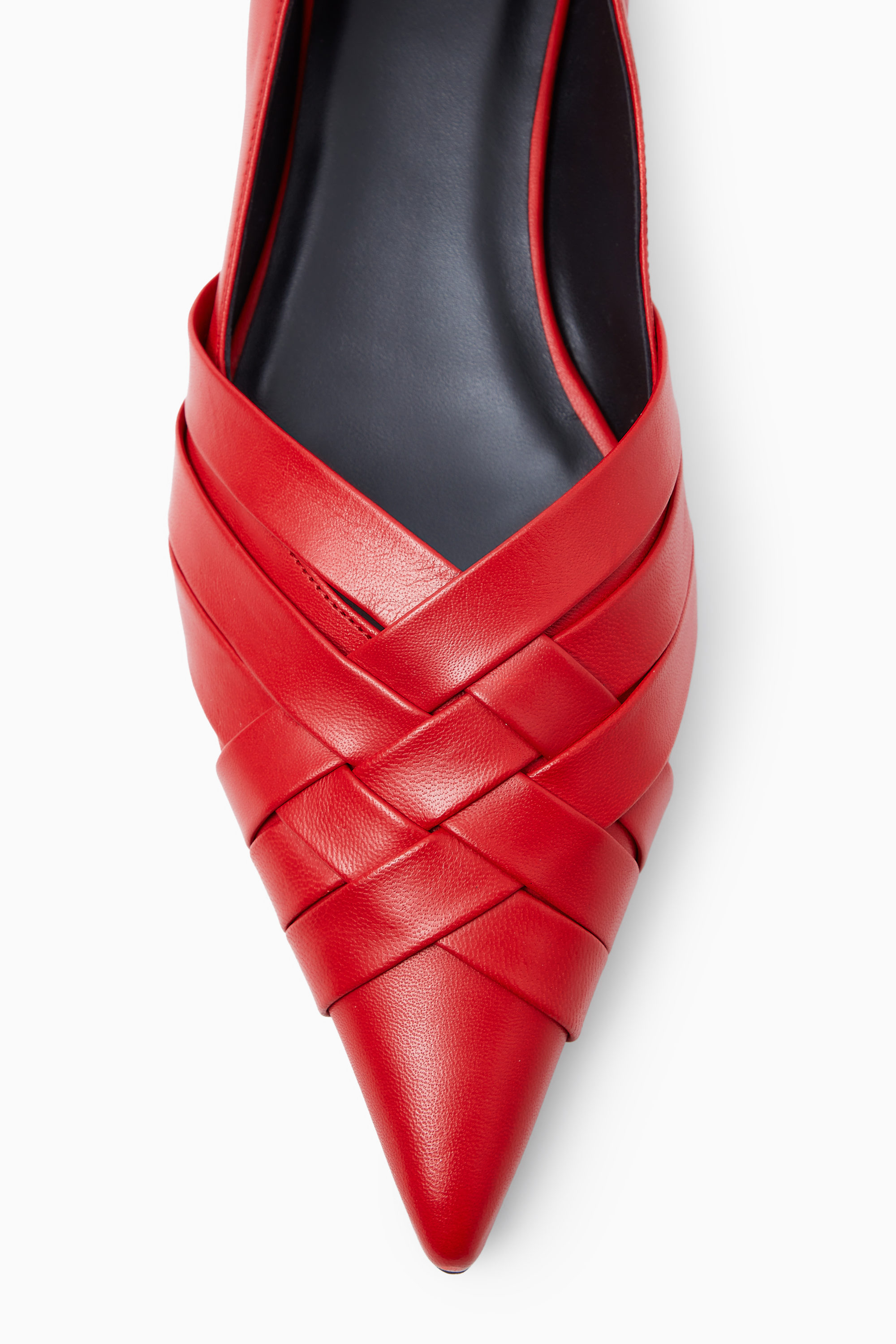 CAVATELLI CLUTCH BAG - LEATHER - RED | COS