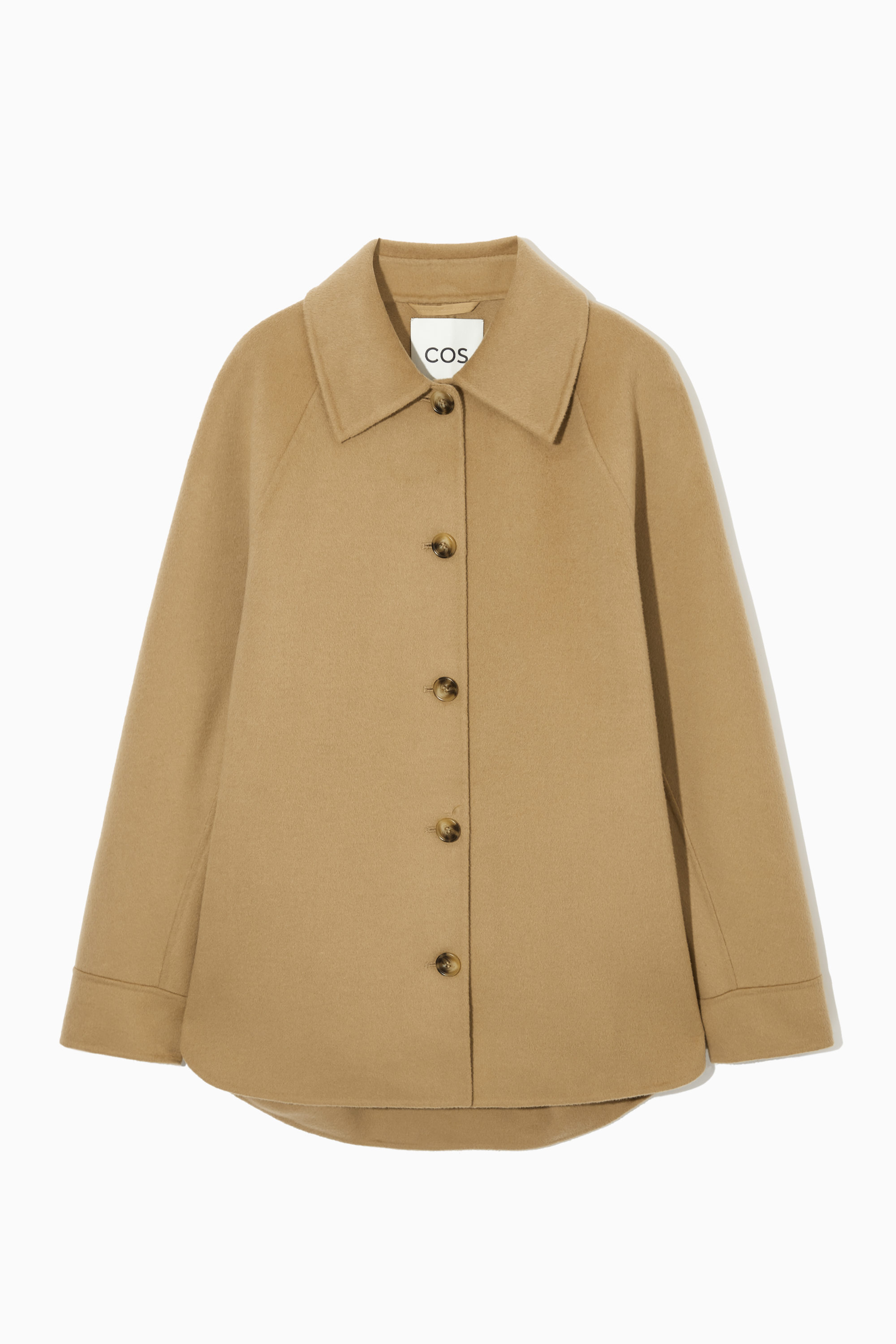 DOUBLE-FACED WOOL JACKET - BEIGE DOUBLE-FACED WOOL JACKET - BEIGE