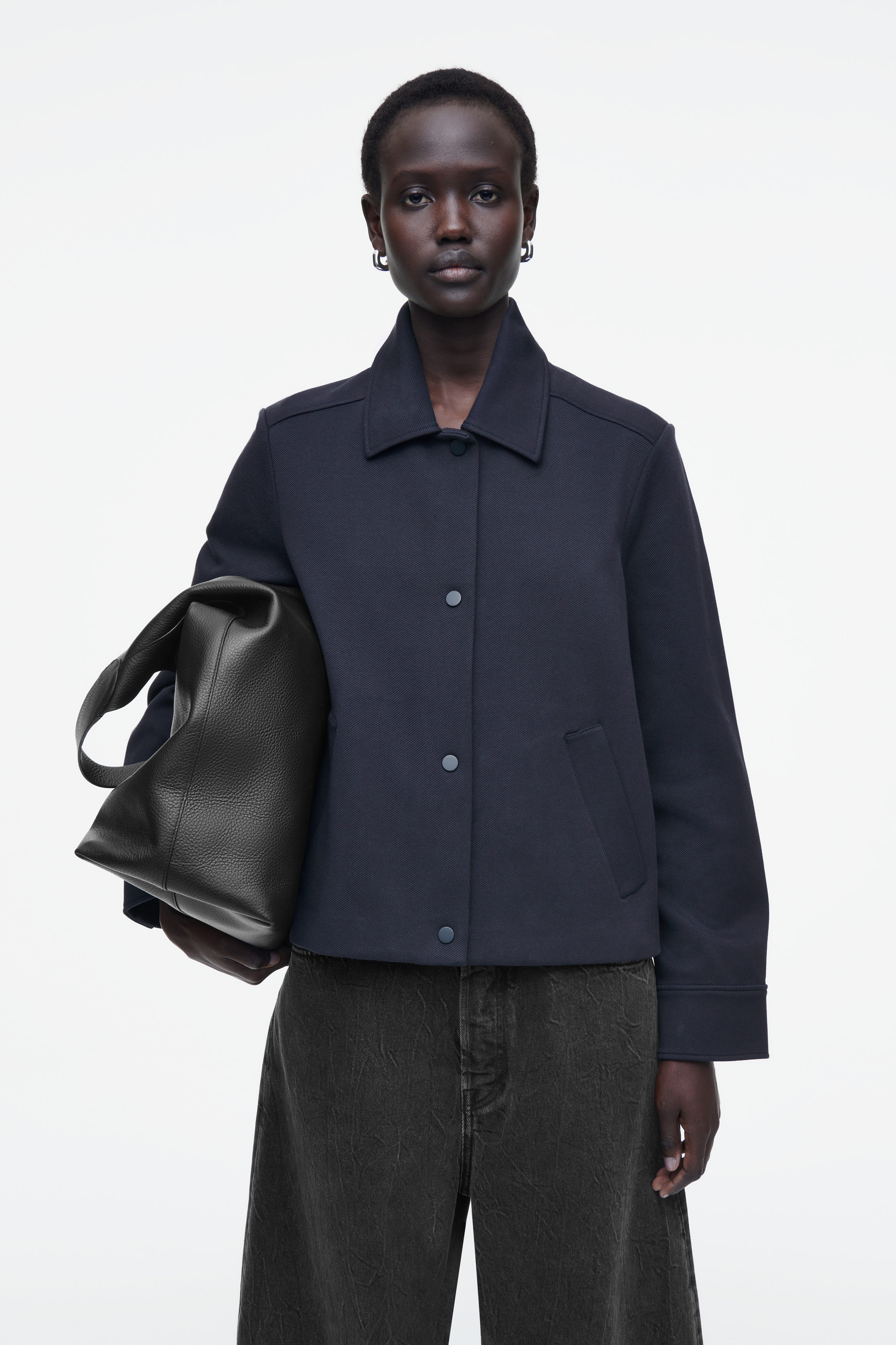 TRAPEZE UTILITY JACKET - NAVY TRAPEZE UTILITY JACKET - NAVY
