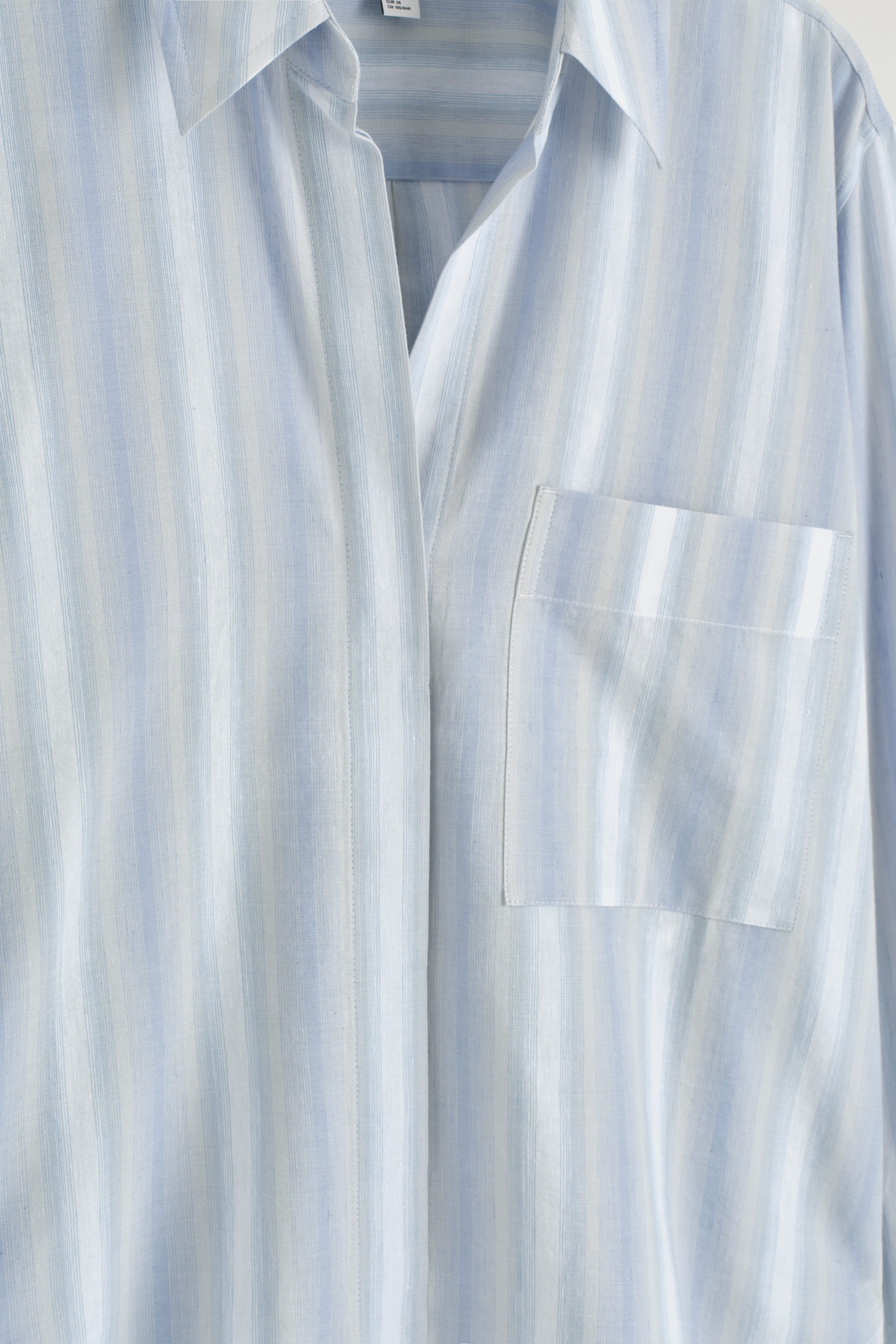 [COSYHARU公式]vintage blue stripe short-sleeved shirt COSYHARU公式]vintage blue stripe short-sleeved shirt