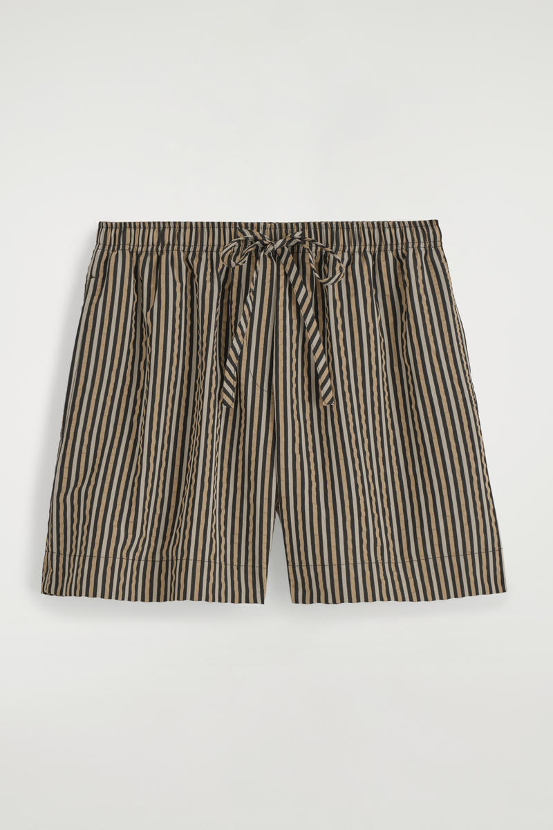 Striped Seersucker Shorts