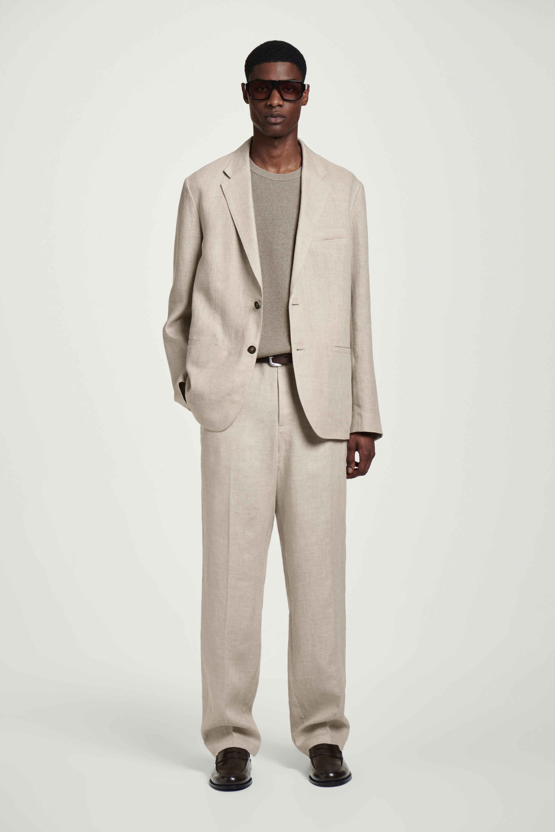 アウターその他 LEMAIRE Single-breasted wool and viscose blazer Beige 28360813_57783990_1000.jpg