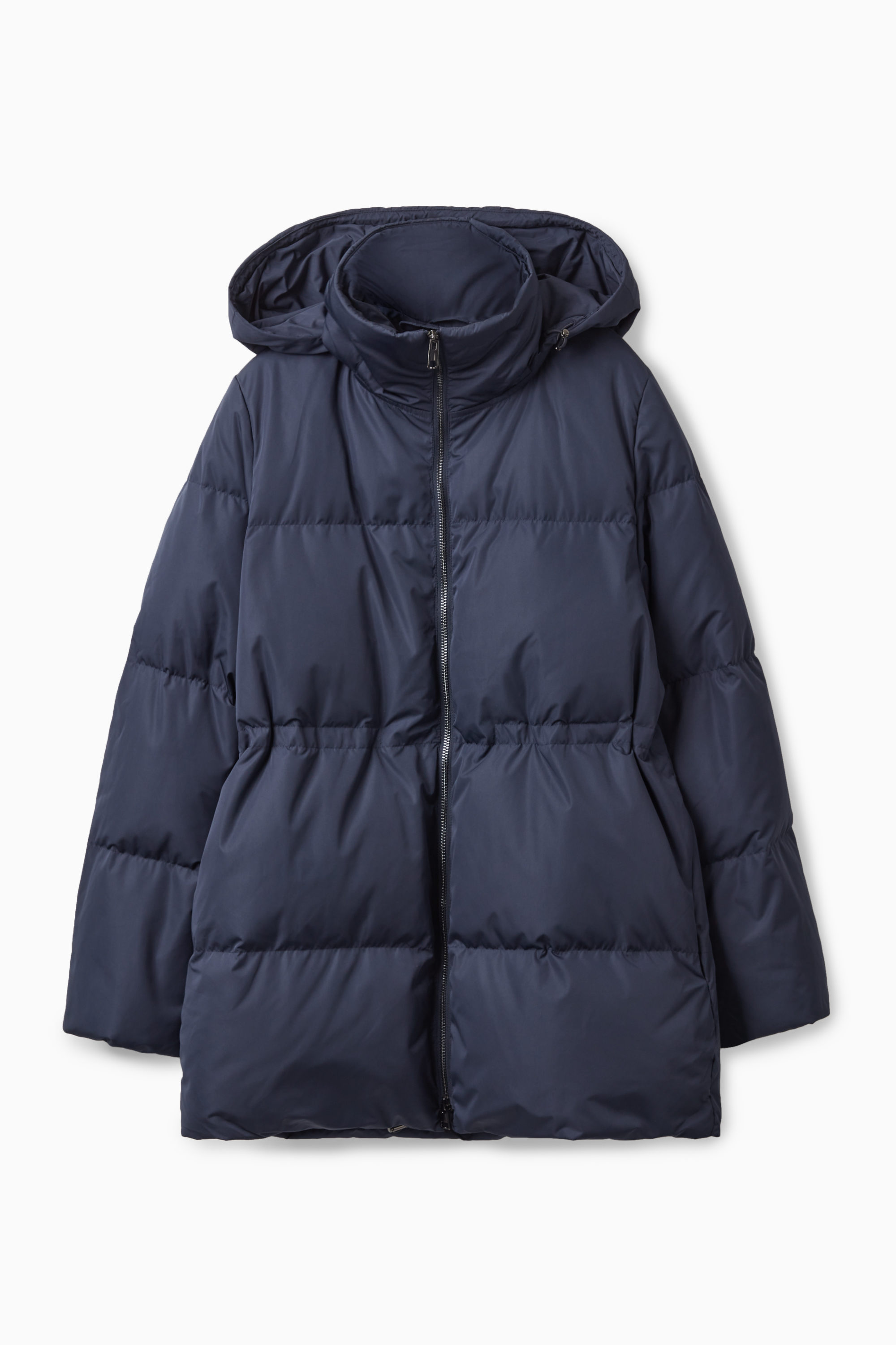 【美品】 COS Down Jacket Navy High Neck DOWN PUFFER JACKET - NAVY | COS DE