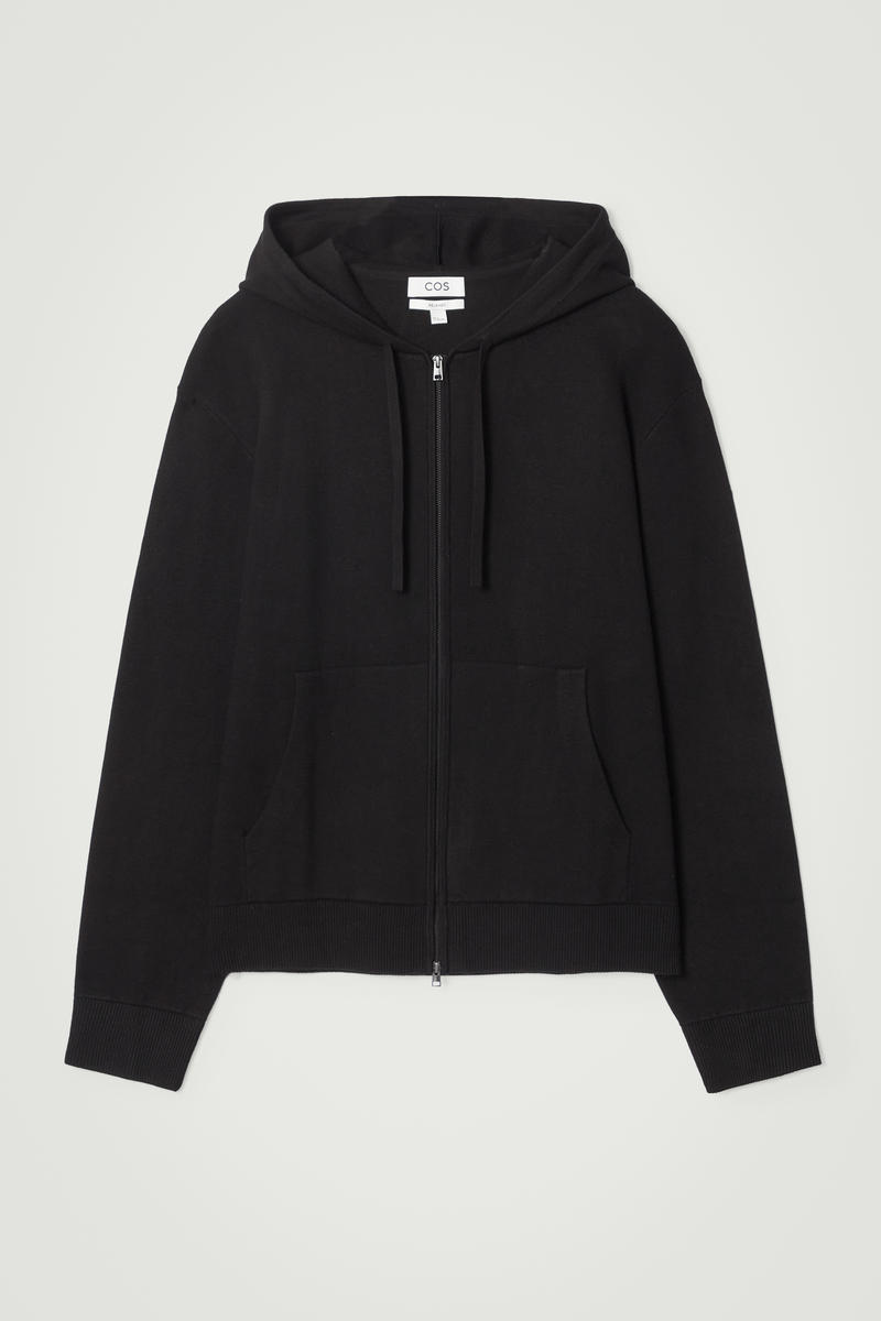 Knitted Zip-Up Hoodie