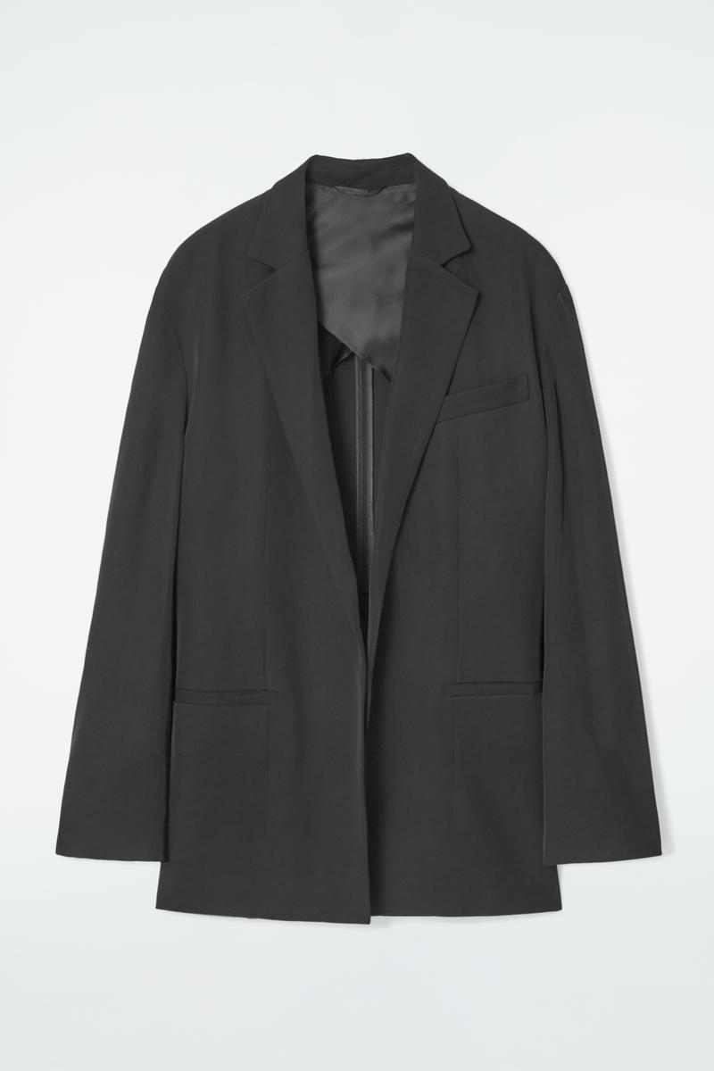 Oversized Tie-Front Blazer