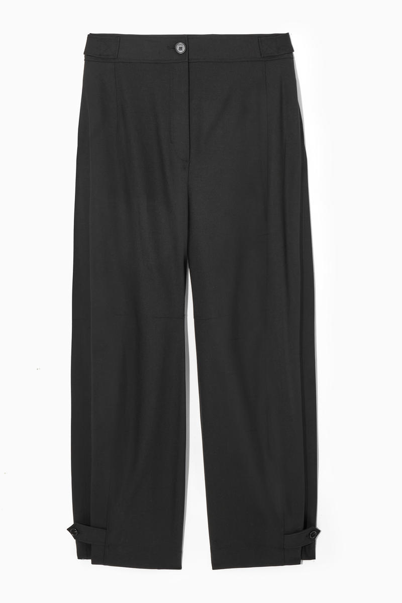 Barrel-Leg Utility Trousers