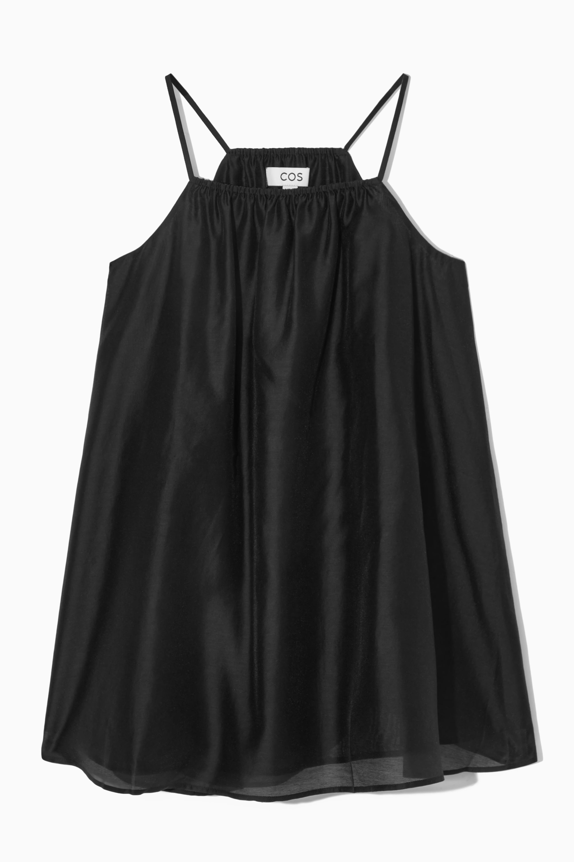 HALTERNECK TUNIC-STYLE TOP - BLACK | COS