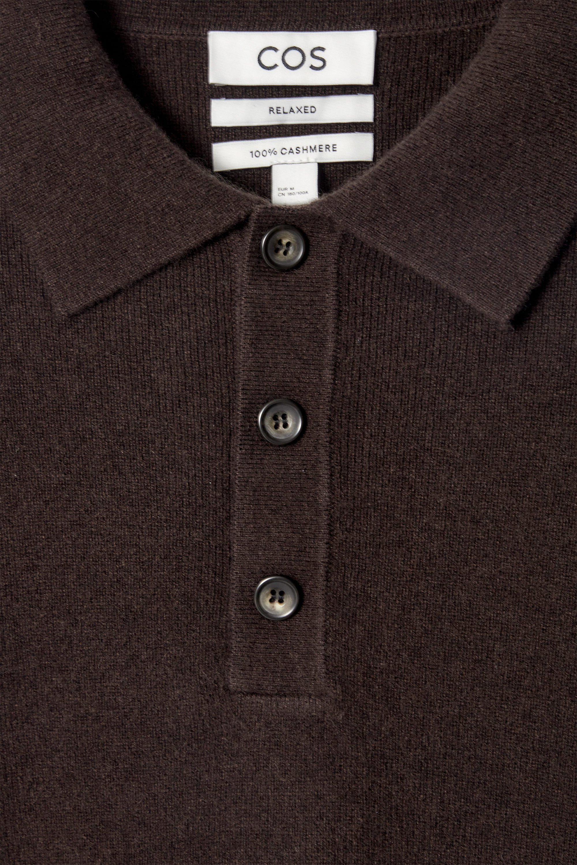 トップス COS RELAXED-FIT WOOL CASHMERE POLO SHIRT cos-relaxed-fit-wool-cashmere-