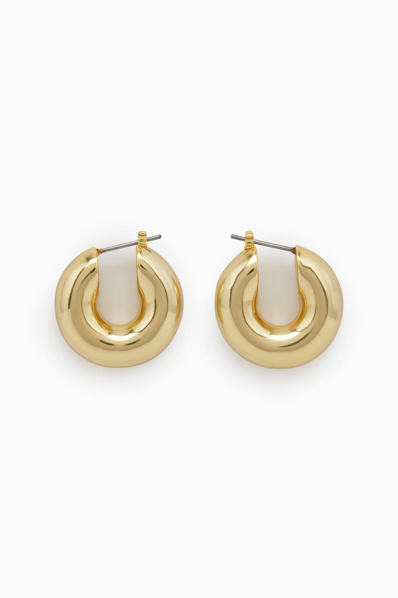 Small Chunky Hoop Earrings