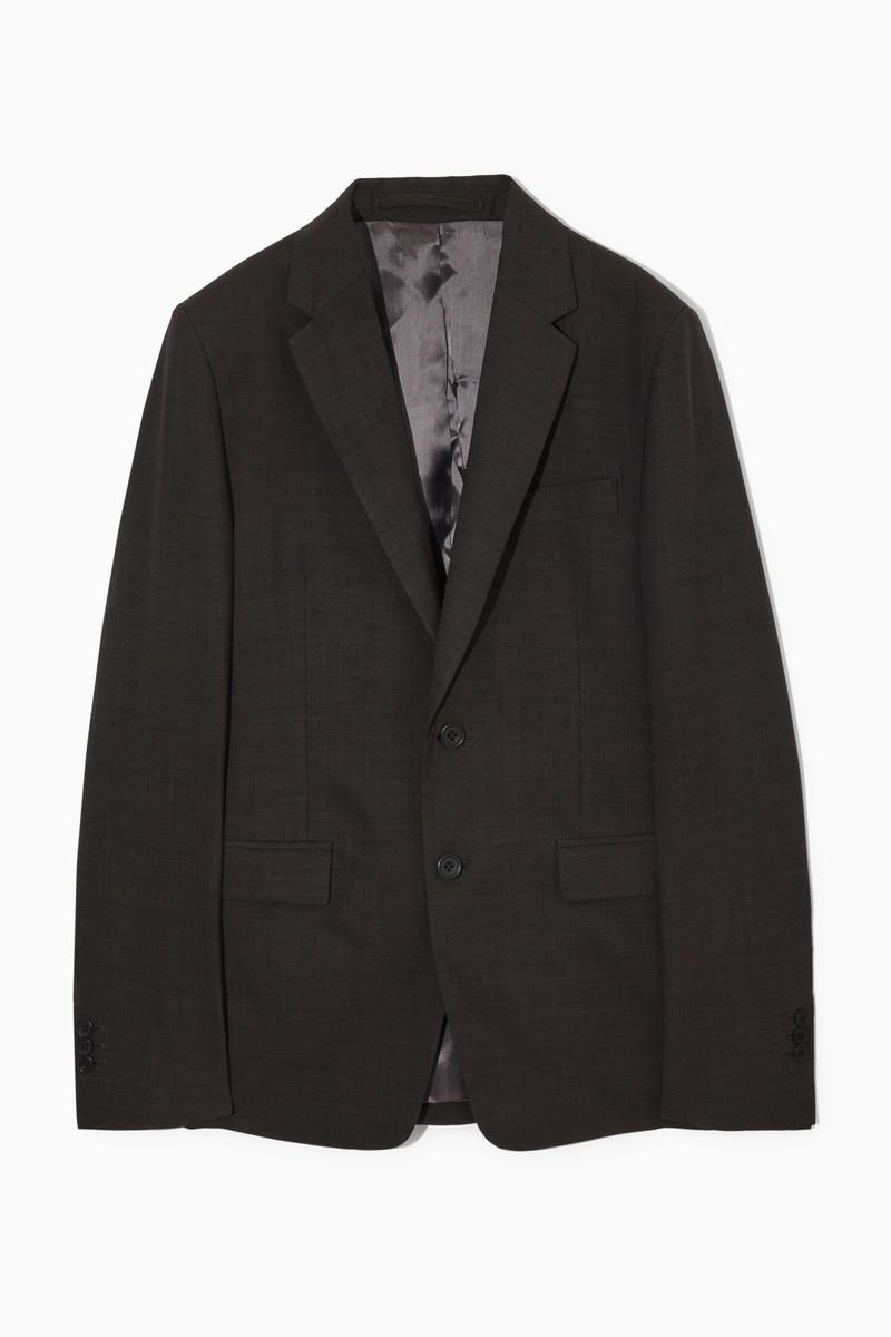 Slim Wool-Mélange Single-Breasted Blazer