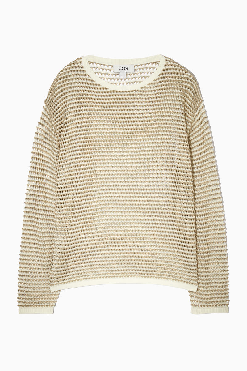 Open-knit jumper - BEIGE - Women | COS AU