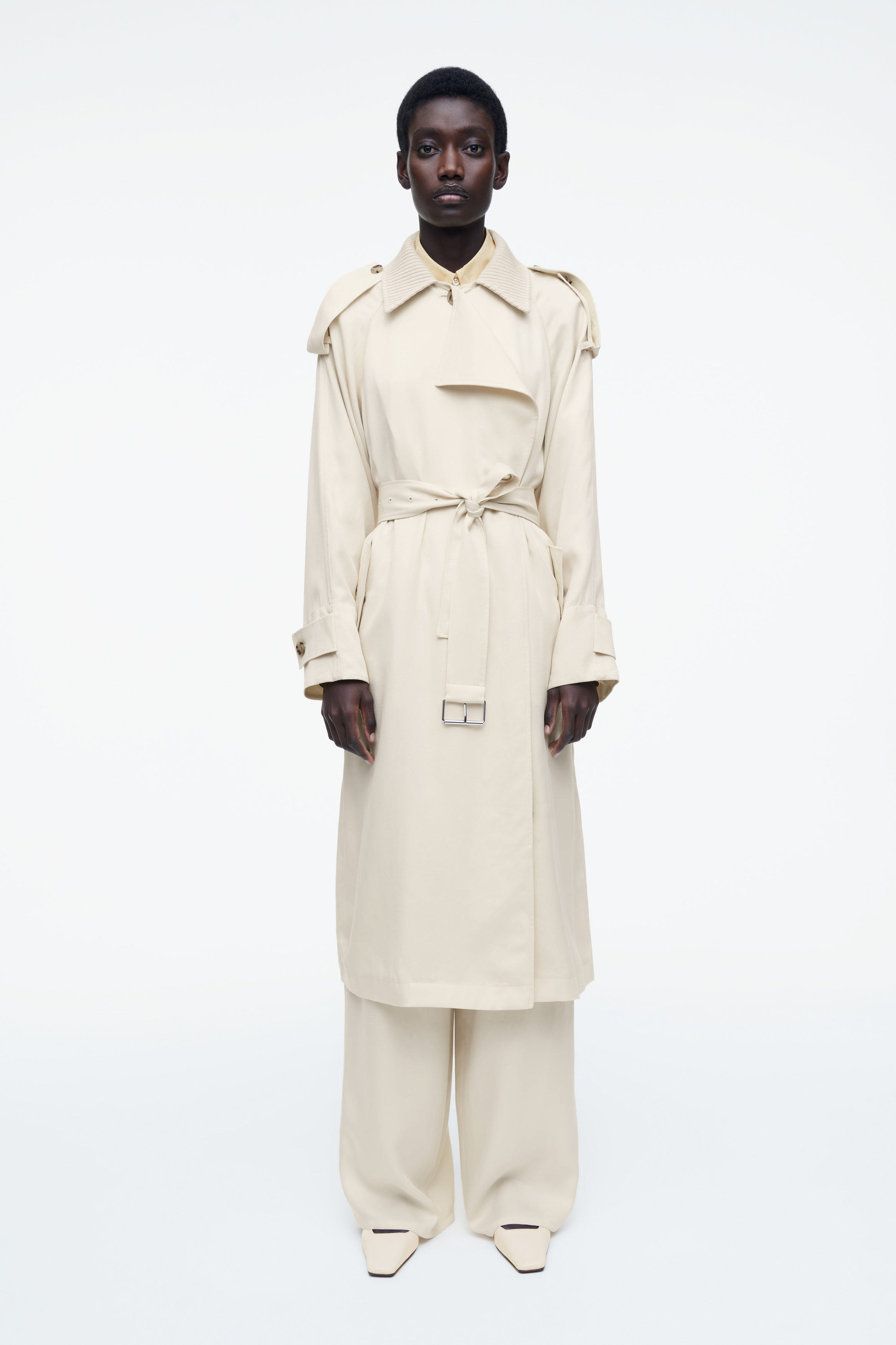 美品✨ENFOLD　SOUTIEN-COLLAR TRENCH COAT ENFOLD SOUTIEN-COLLAR COAT Navy Trench