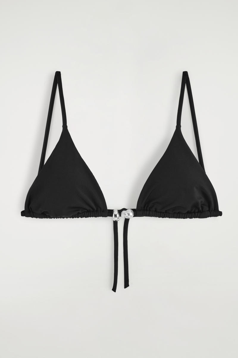 Embellished Triangle Bikini Top