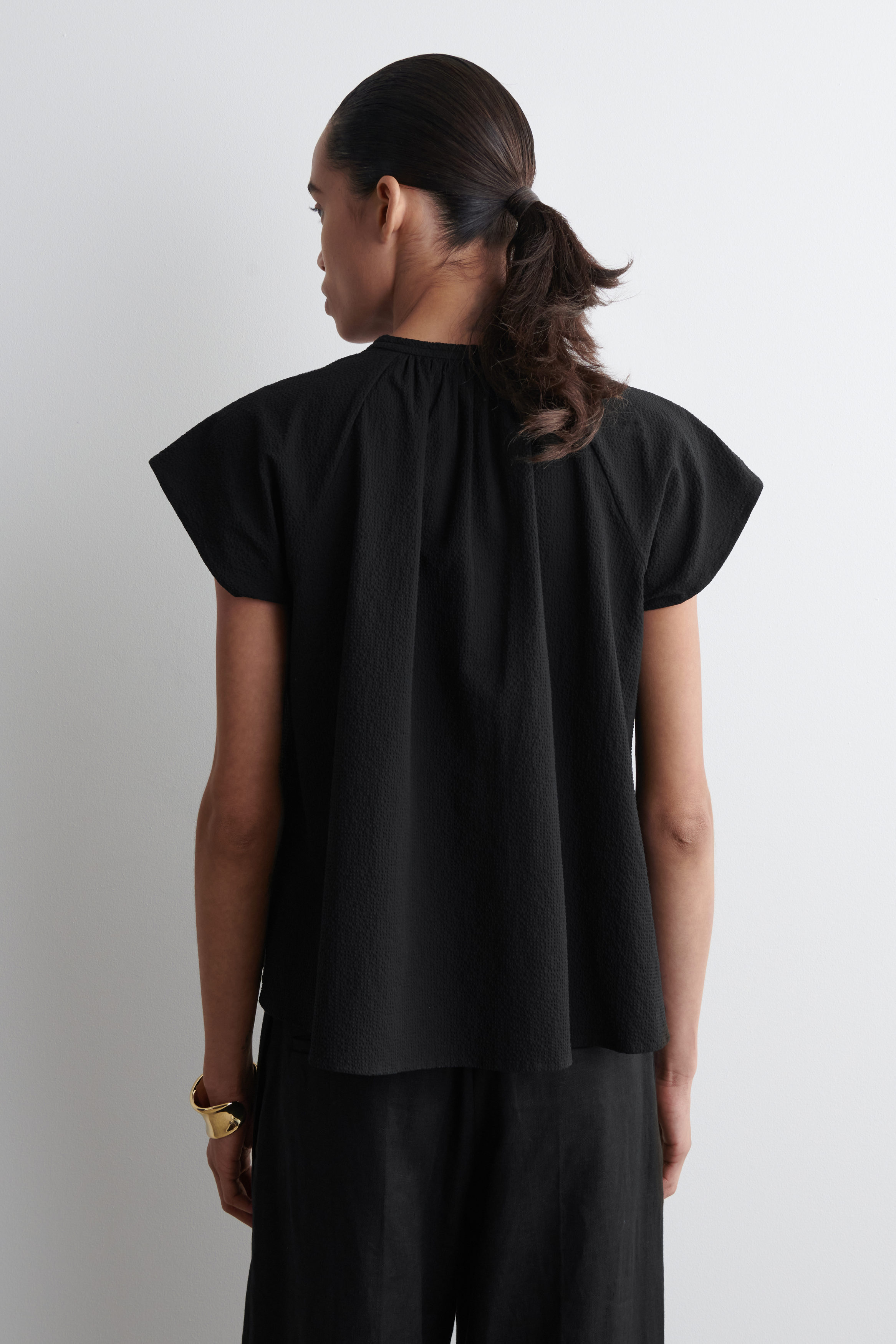 トップス CLANE 25SS BIG COLLAR DRAWSTRING BLOUSE 29048231_fpx.tif?$filterlrg$&