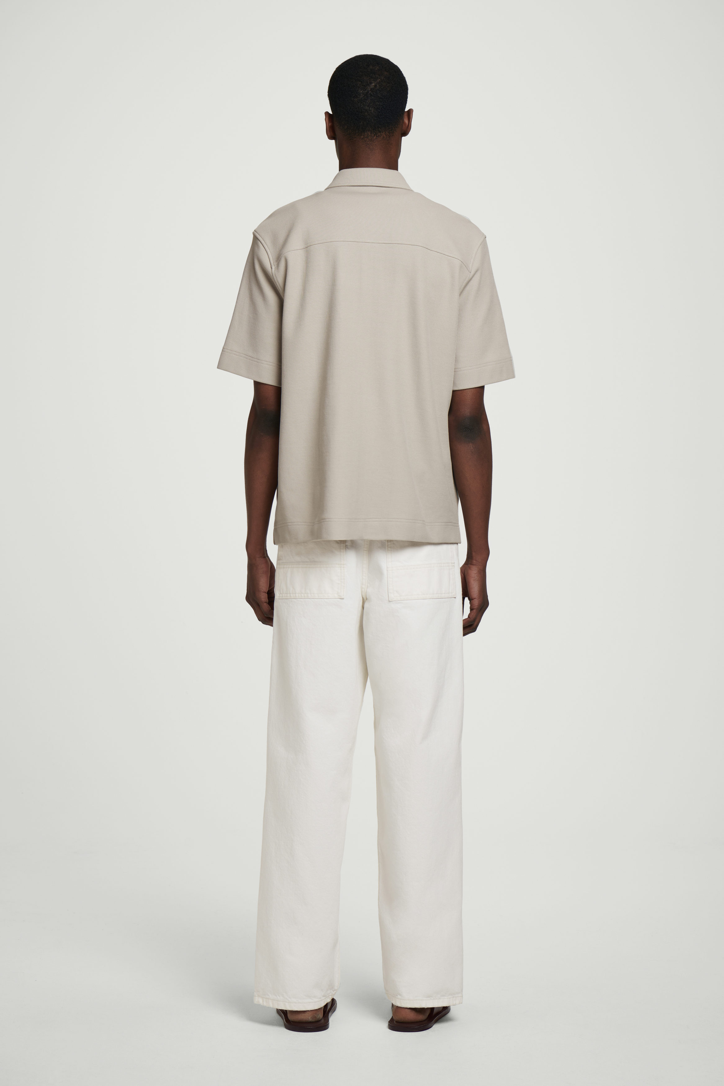 色々な SHIRT ZIPPERED JERSEY COTTON TEXTURED - MOLE LIGHT 鉄道模型