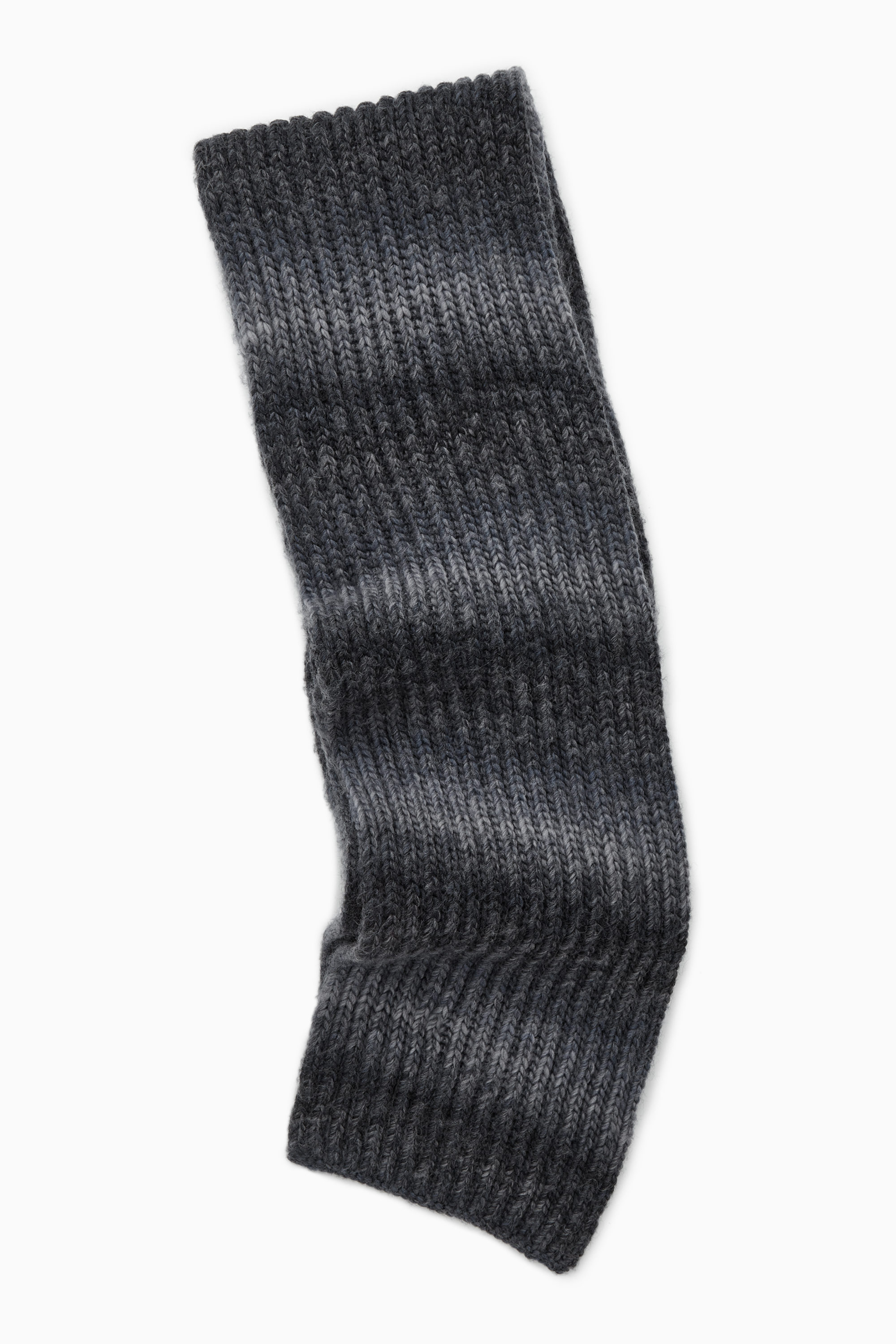 未使用品】MUFFLER, WOOL-KNIT NAVY 未使用品】MUFFLER, WOOL-KNIT
