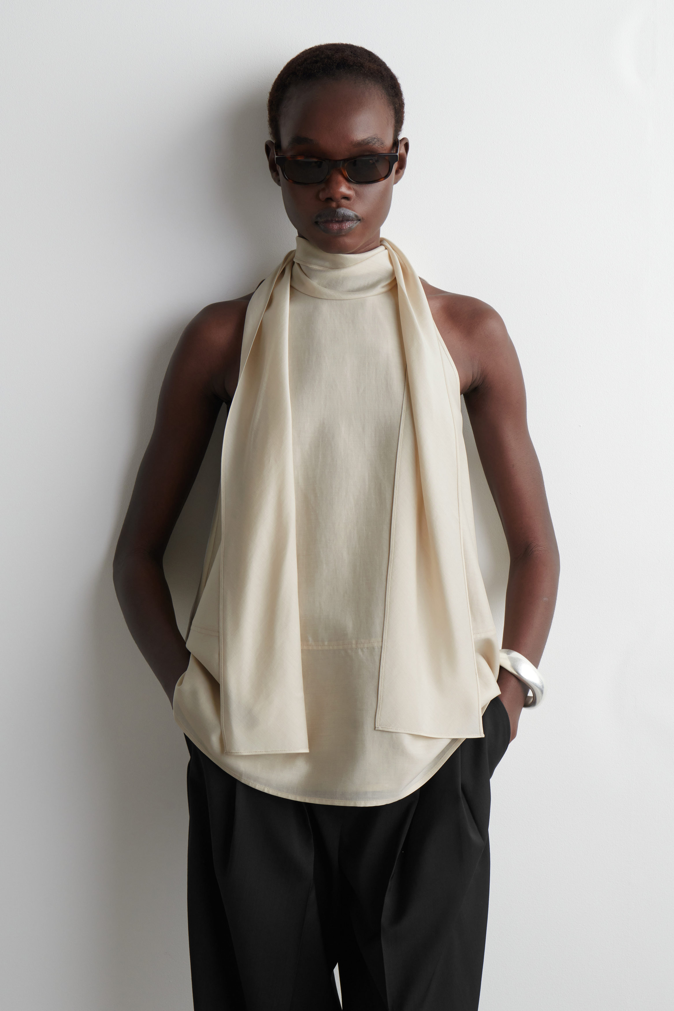 ●FLARE UP● Vanish Halterneck Top FL124Charcoal FL-124_Char Vanish Halterneck Top (FL-124_Charcoal) - FLAREUP | 60