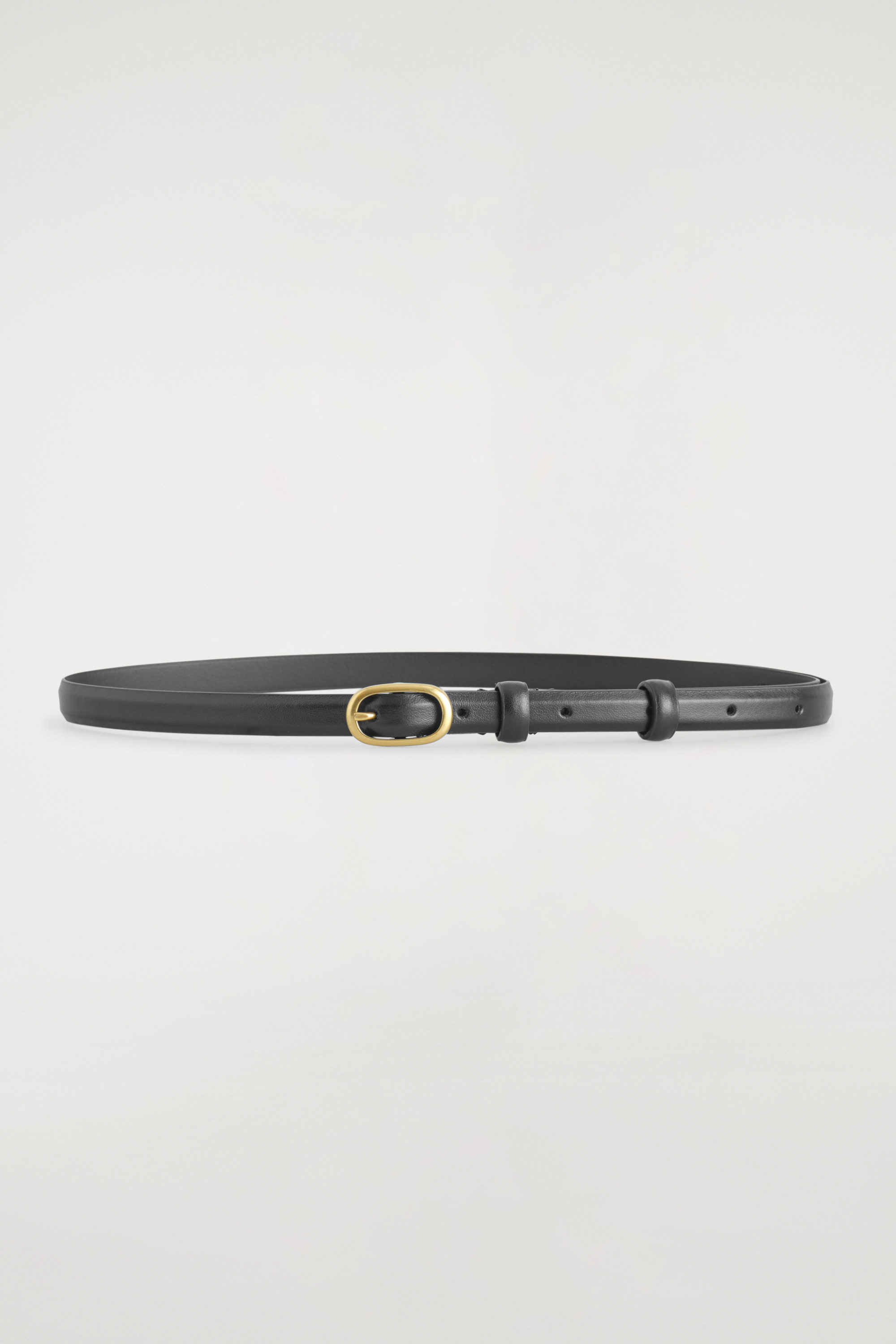 A&S thin bucklebelt ブラック 836993_AAEC2_1000_001_100_0000
