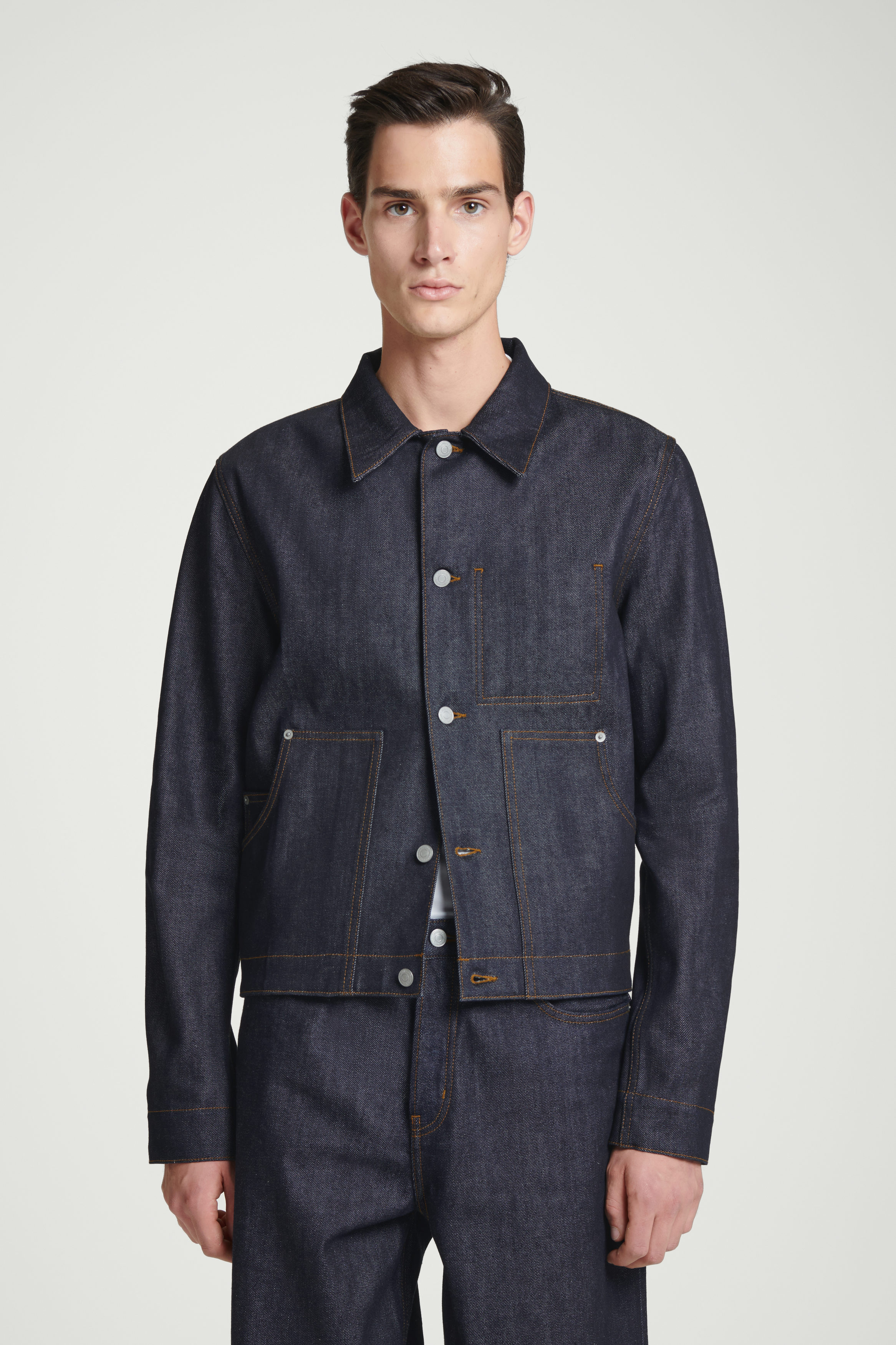 RELAXED DENIM JACKET - RAW INDIGO