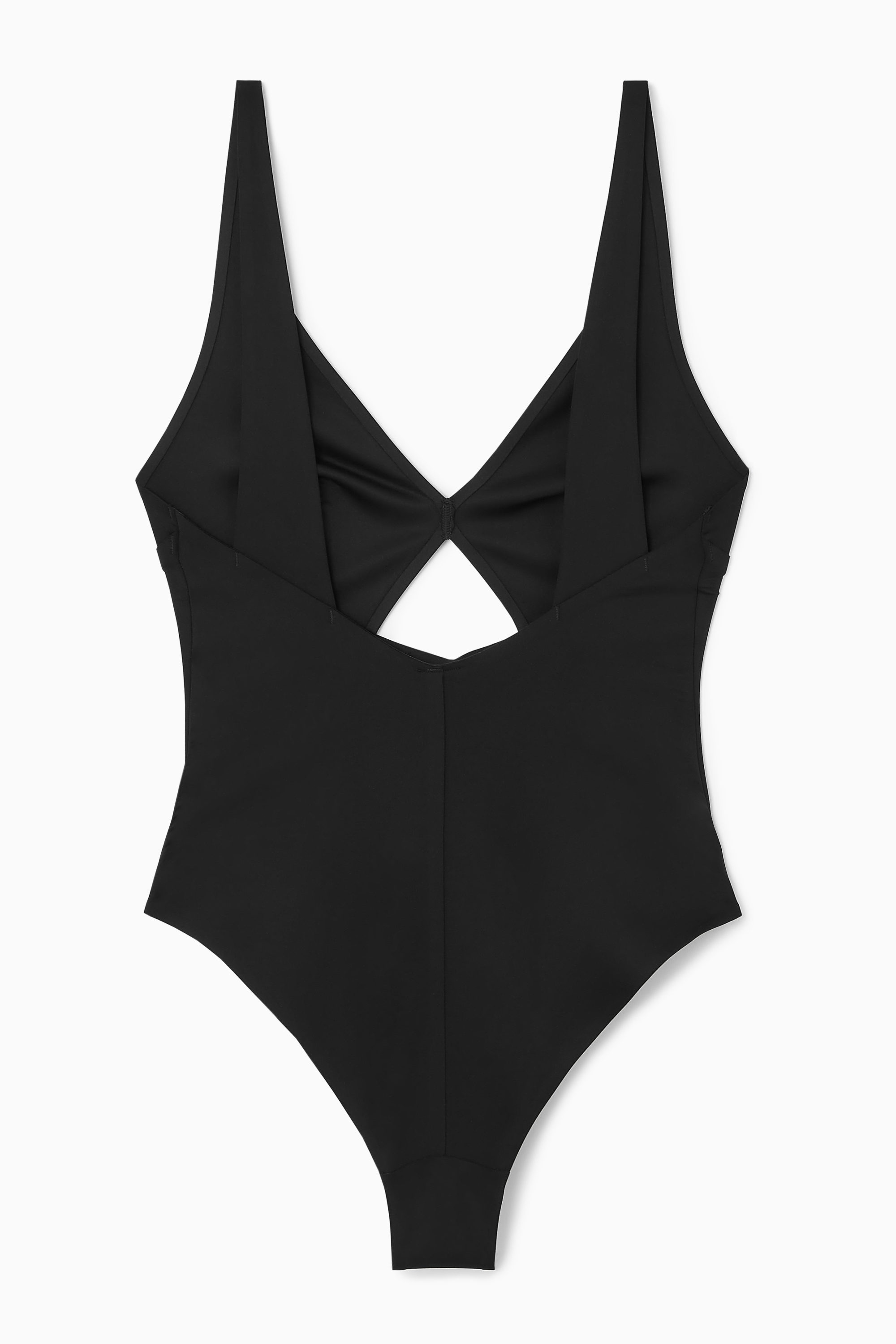 CUTOUT SCUBA SWIMSUIT - BROWN / ORANGE / PINK | COS