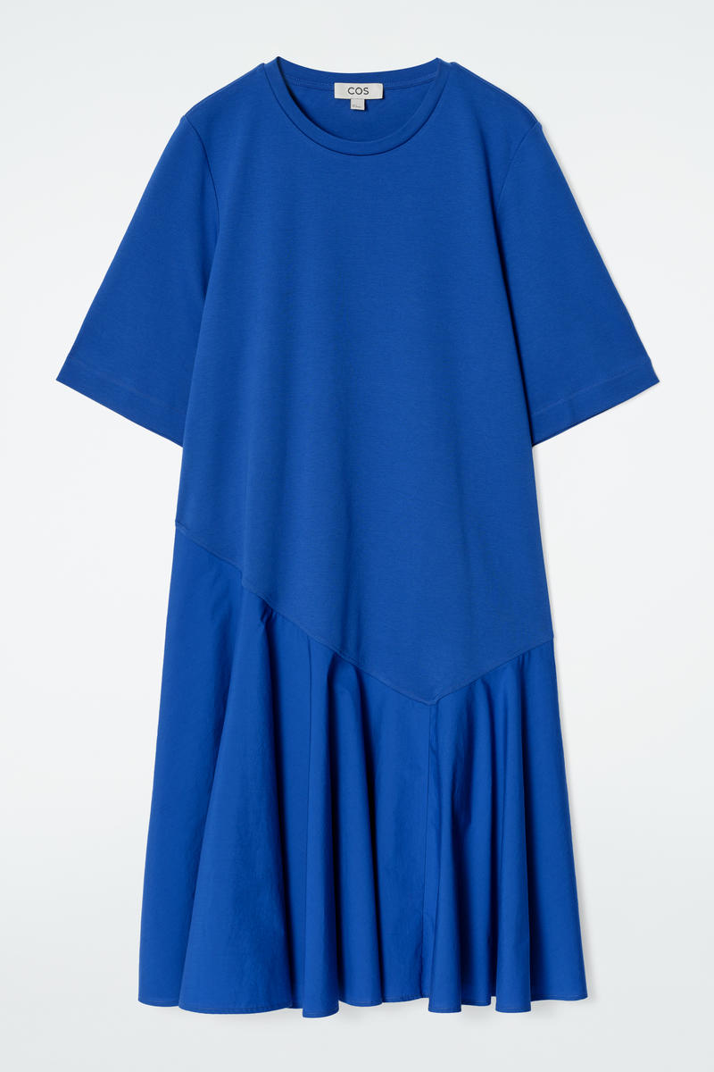 Asymmetric Mini T-Shirt Dress