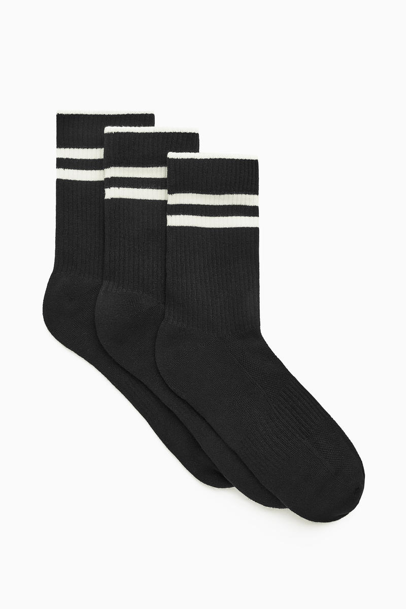 3-Pack Ribbed Sports Socks