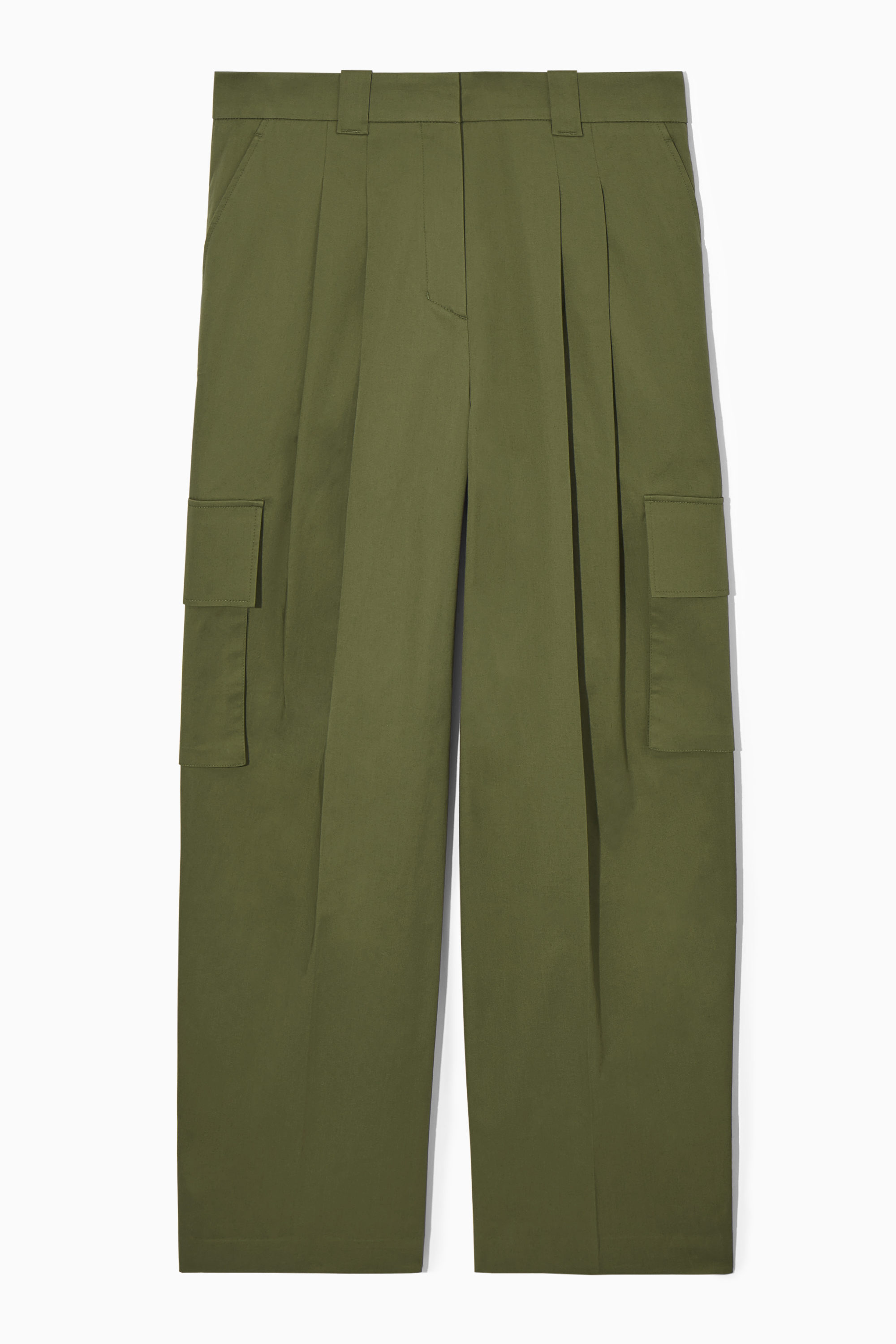 COS コス WIDE-LEG CARGO TROUSERS WIDE-LEG CARGO TROUSERS - KHAKI | COS