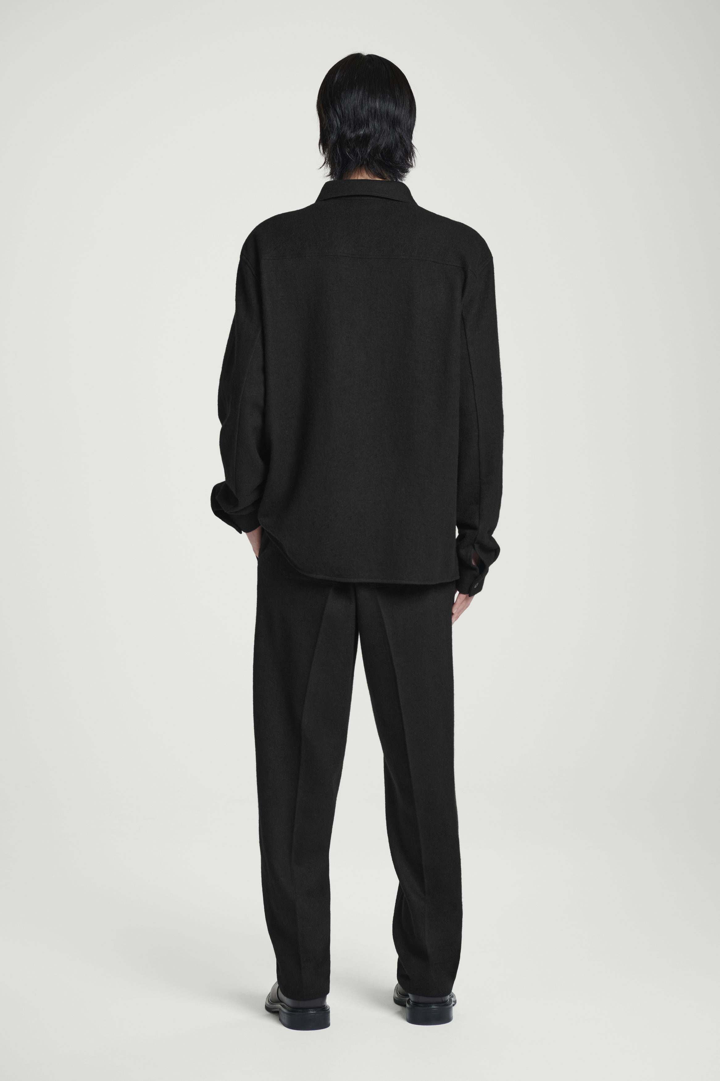 パンツ OVY Wool Super100's Twill Slacks BLACK L Wool Super100's Twill Slacks | OVY