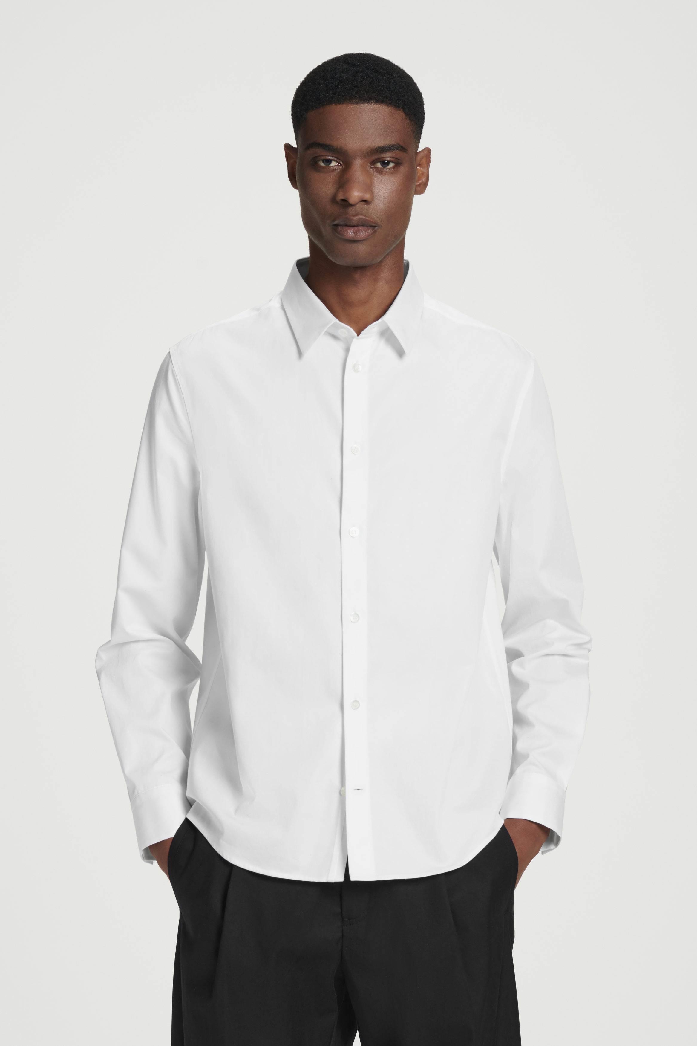 TAILORED COTTON SHIRT - WHITE | COS