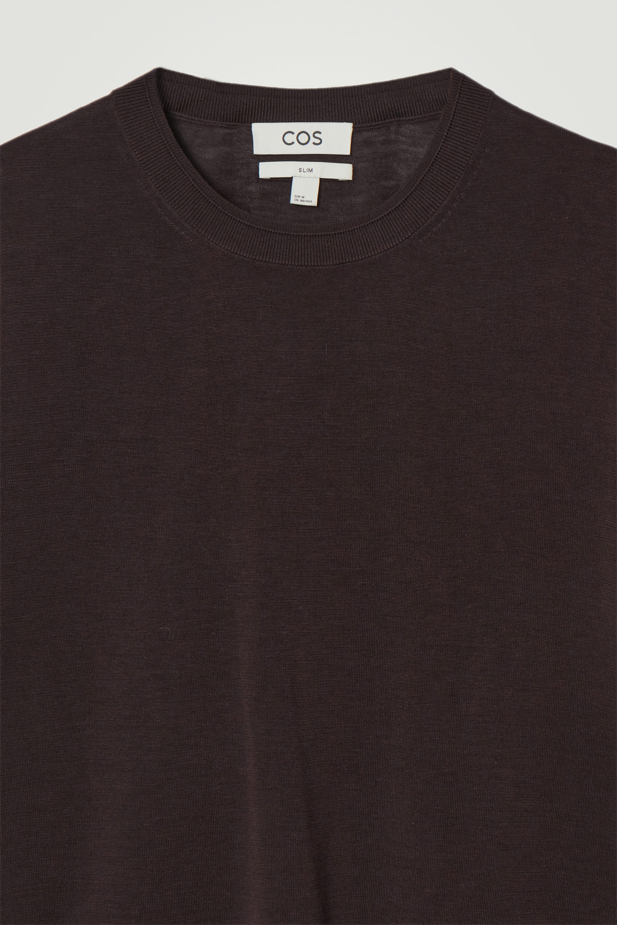 SLIM KNITTED SILK T-SHIRT - BLACK | COS US