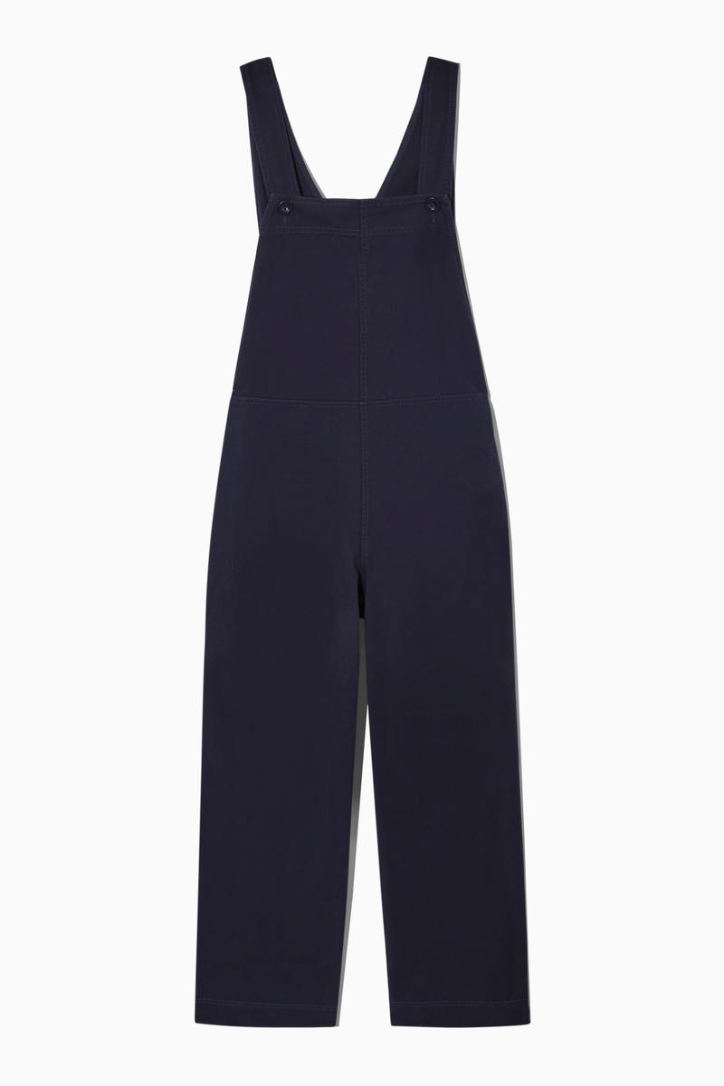 Wrap-Back Wide-Leg Dungarees