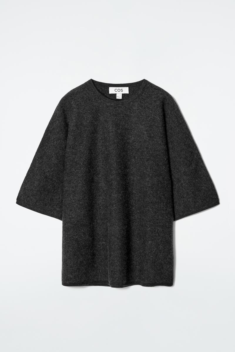 Oversized Boiled Merino Wool T-Shirt