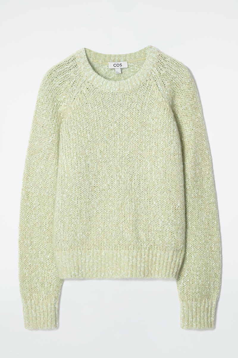 Flecked Mohair-Blend Jumper