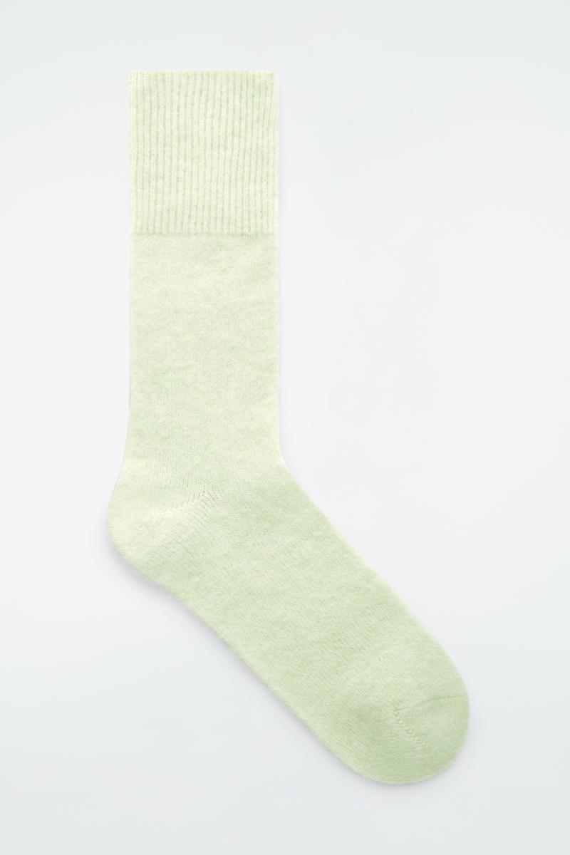 Alpaca-Blend Ankle Socks