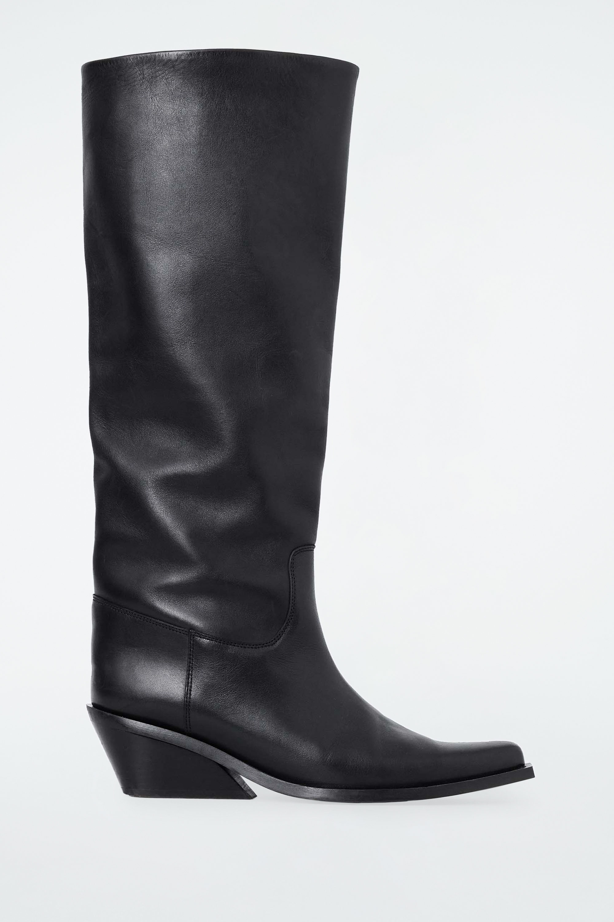 Black high cowboy boots online