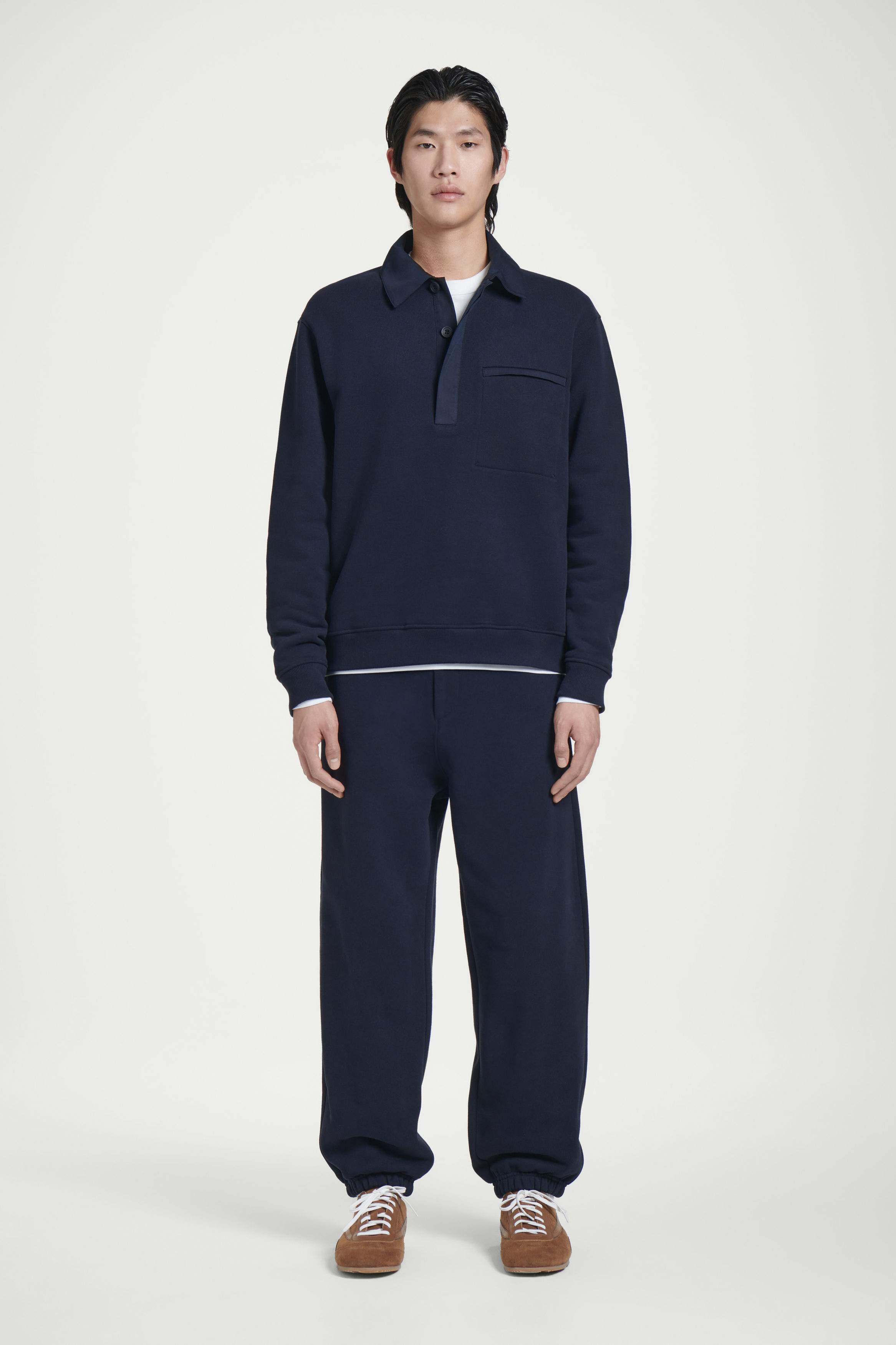 [LOW CLASSIC] / ☆ 25SS CONTRAST BANDING PANTS / NAVY LOW CLASSIC] / ☆ 25SS CONTRAST BANDING PANTS / NAVY