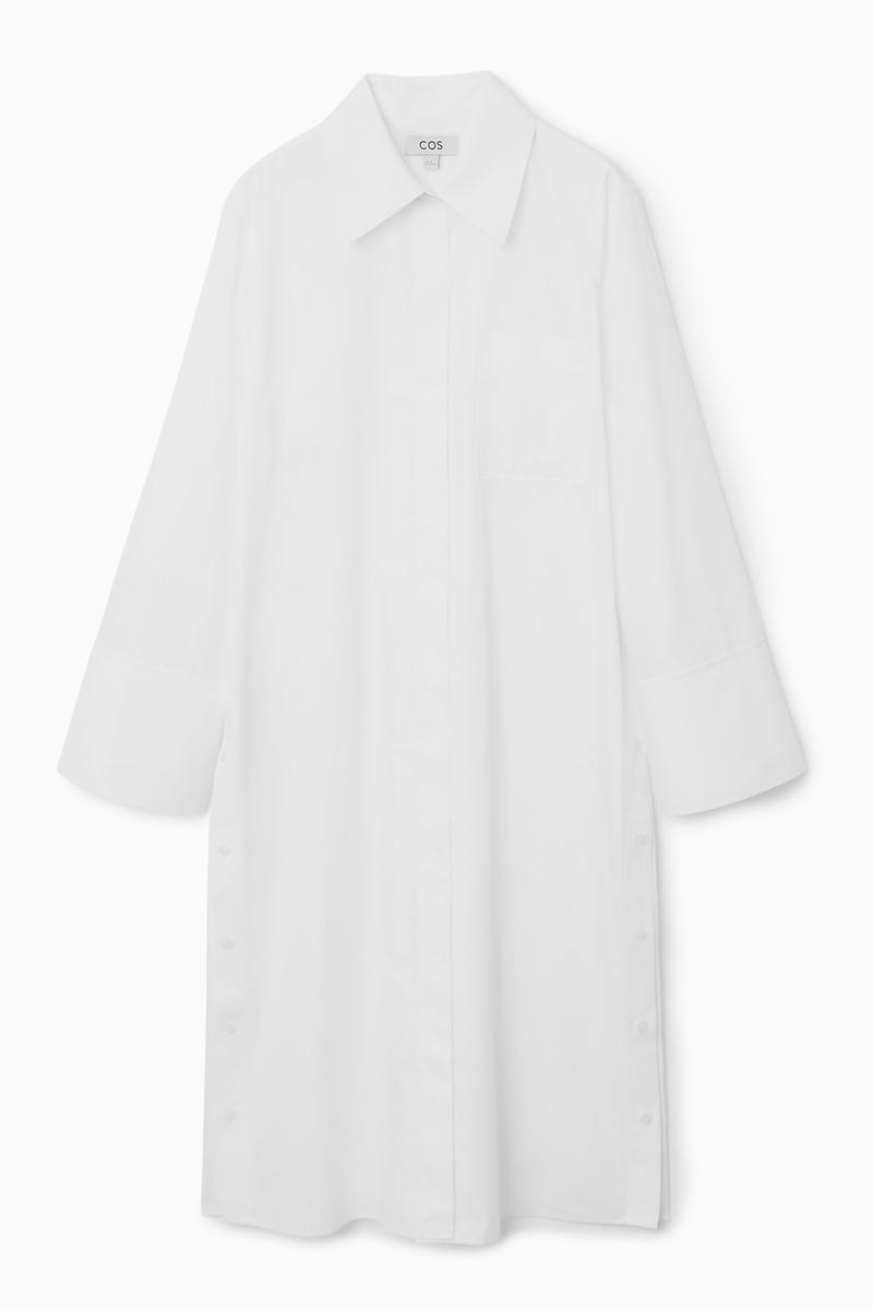 Deconstructed Midi Shirt Dress